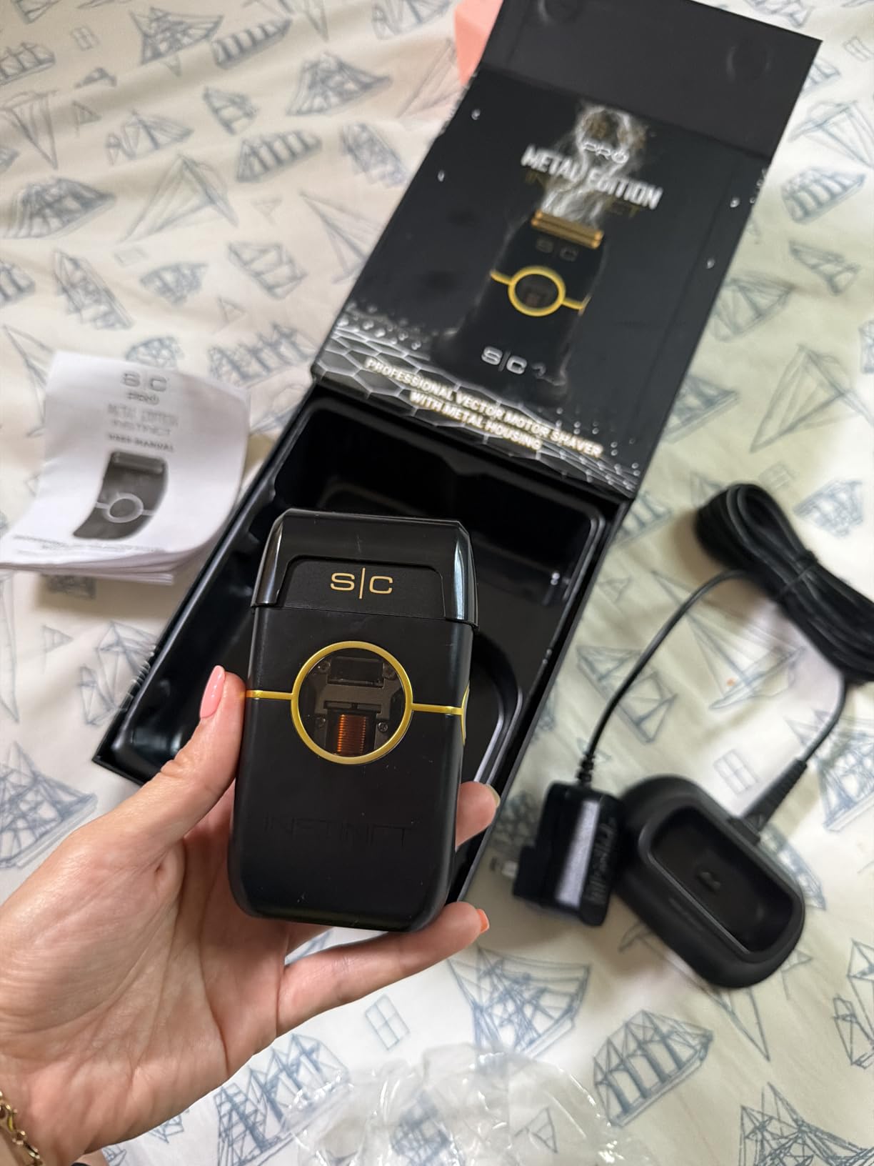 StyleCraft Instinct Metal Cordless Double Foil Shaver with IN2 Vector Motor Intuitive Torque Control, USB-C Rechargeable customer photo 1