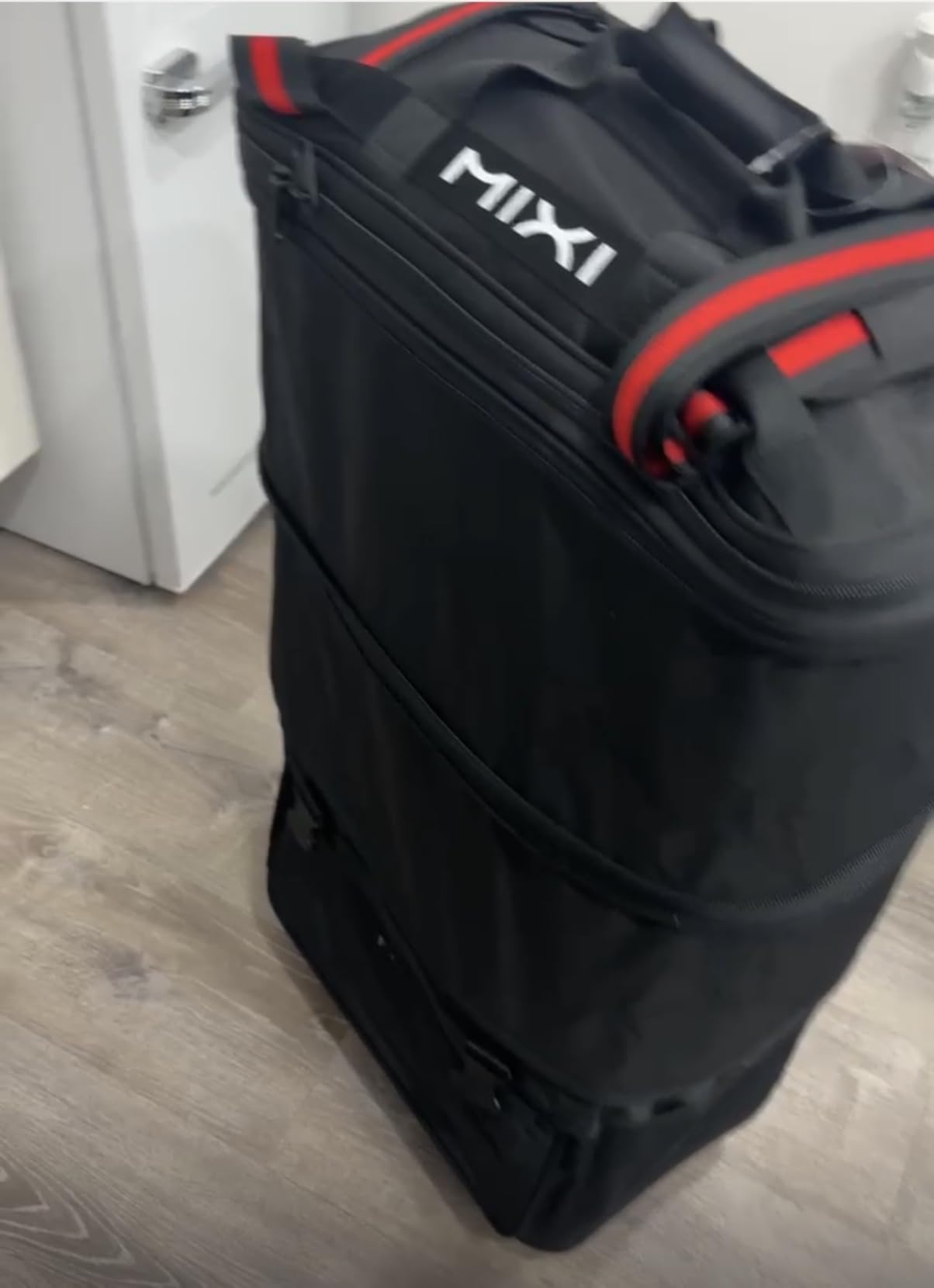 Travel Bag with Wheels Expandable Foldable Luggage Bag Collapsible Rolling Travel Bag Duffel Bag Large Capacity Suitcase for Men Women, Black customer photo 1