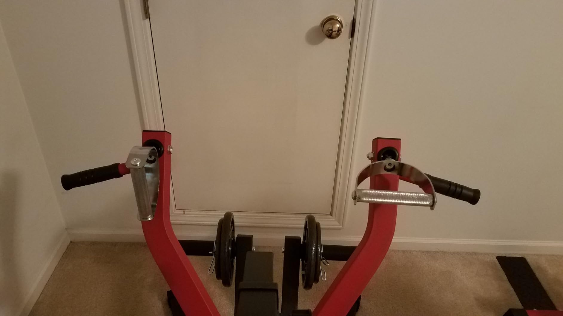 Seated Row Machine, GYHPD Plate Loaded Back Machines with Independent Arms, Multi Grip Positions with Rotating Handles, Upper Body Workout for Home Gym Workout Station customer photo 2