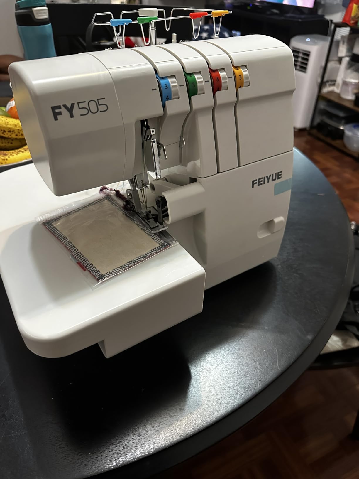 FEIYUE FY505 Serger Overlock Machine with 2/3/4 Thread Capability, Built-in Rolled Hem, Durable Heavy-Duty Metal Frame, Adjustable Differential Feed customer photo 2