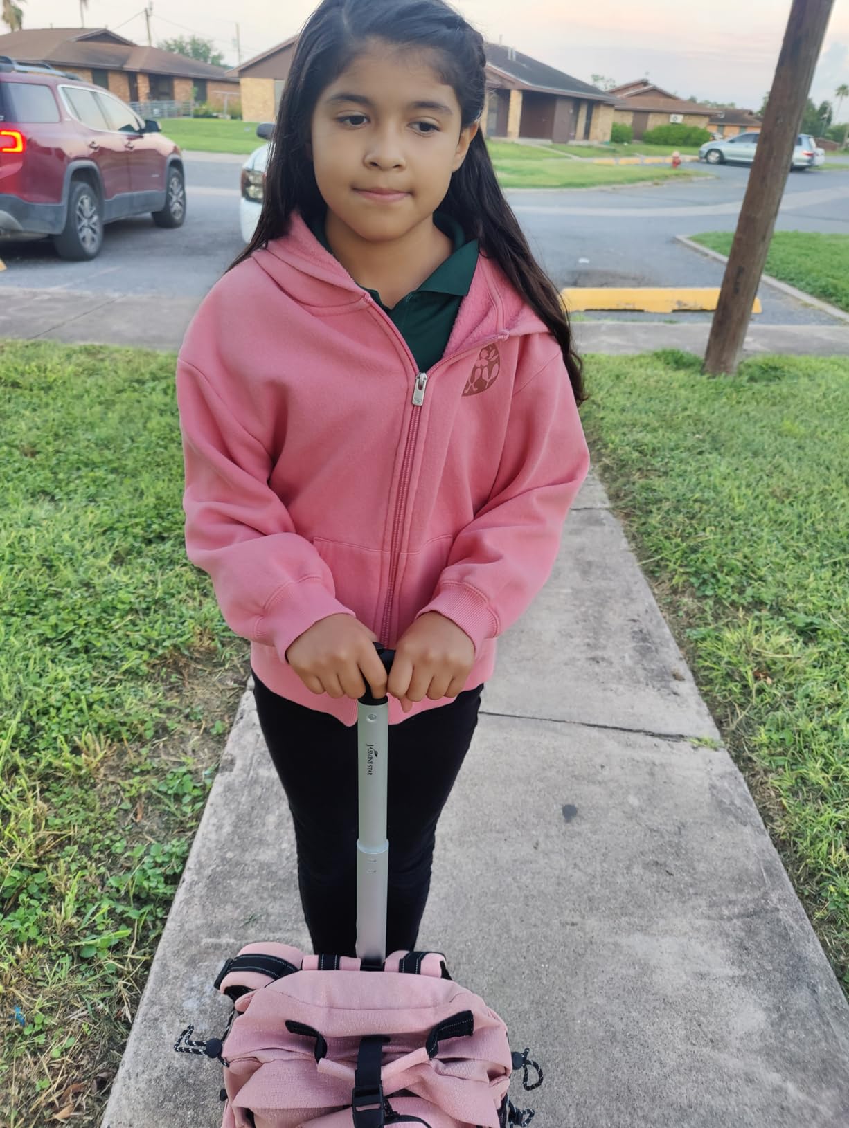 Kids Backpack with Wheels Kids Rolling Backpack Suitcase Carry on Luggage Backpacsk with Wheels for Teens Boys Girls Rolling Backpacks for Elementary Middle High School Students customer photo 1