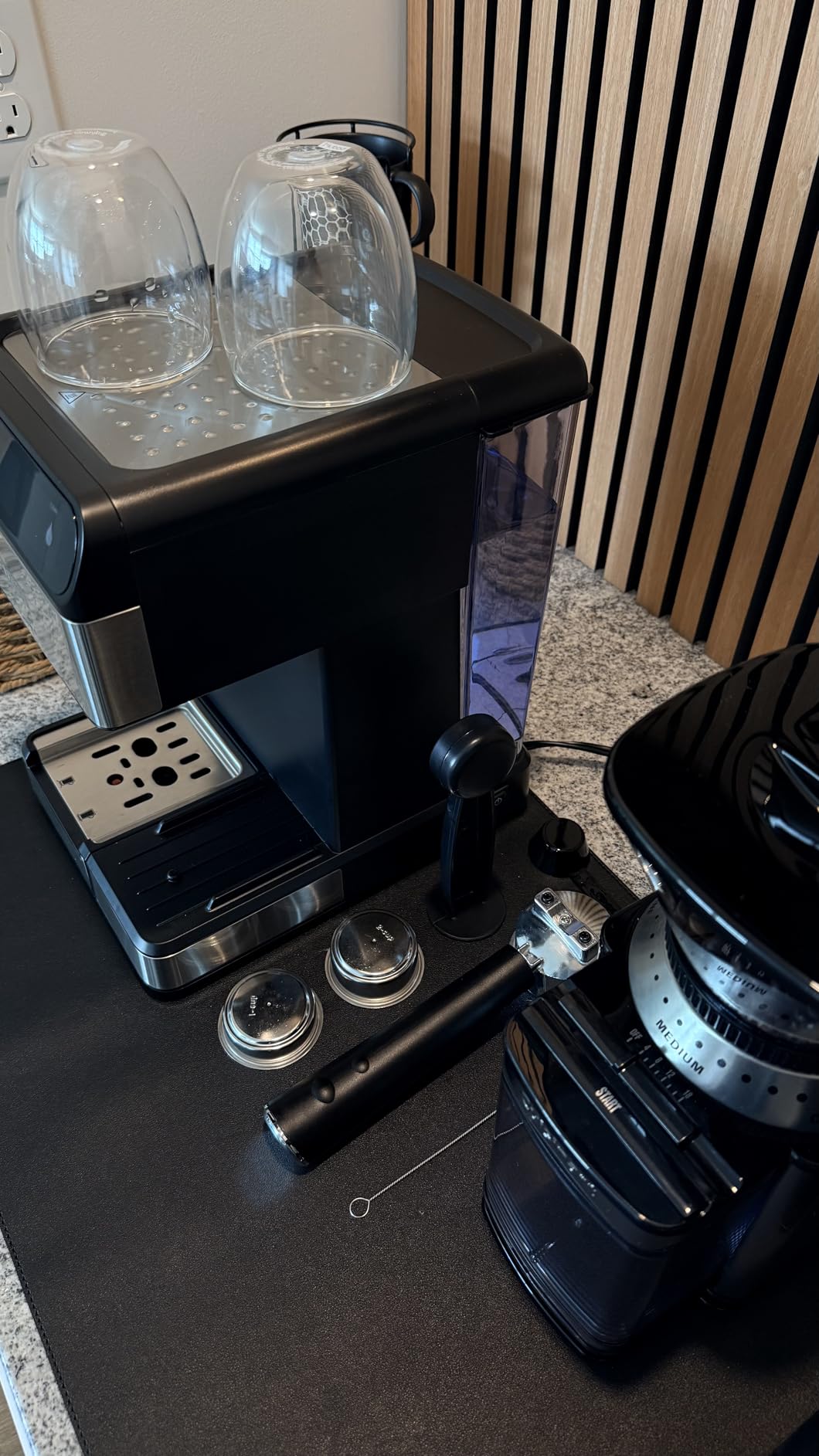 Chefman CaféMaster Pro Espresso Machine, Brew Single or Double Shots, Coffee Maker with Built-In Milk Frother for Cappuccino & Latte, XL 1.8 Liter Removable Water Reservoir - Stainless Steel customer photo 1