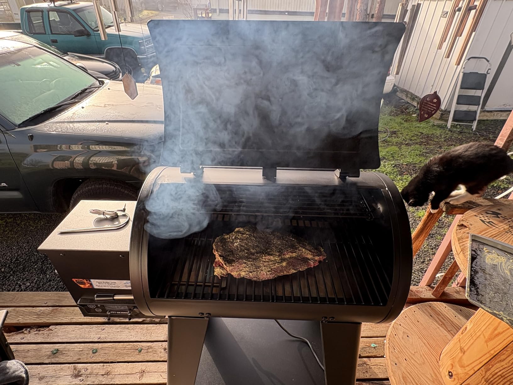 Pit Boss 700 FB2 Series Wood Pellet Grill & Smoker with Flame Broiler and LCD Digital Controller, 747-Sq. In. Cooking Space customer photo 2