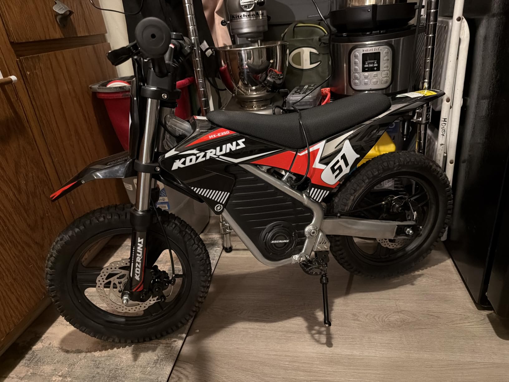 AIII 36V Electric Dirt Bike for Kids 5-10, High Performance 350W Racing Grade Motorcycle, Up to 18.6MPH, 3 Speed Settings, 14-Inch Off-Road Tires customer photo 1