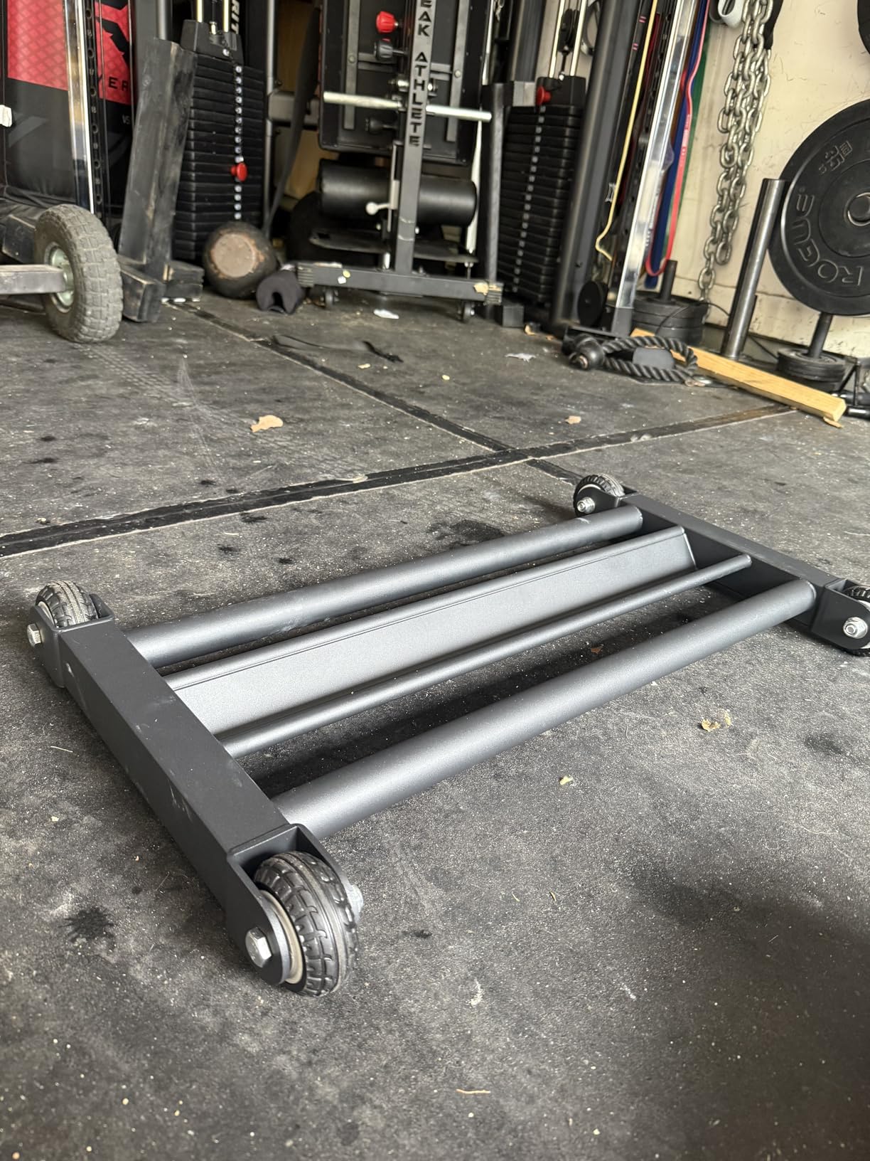 Glute Ham Glider, Multi-Functional Hamstring Roller with Smooth Wheels, V-Bar for Hamstring Curls, Ab Glider Workout & Core Strength Training customer photo 1