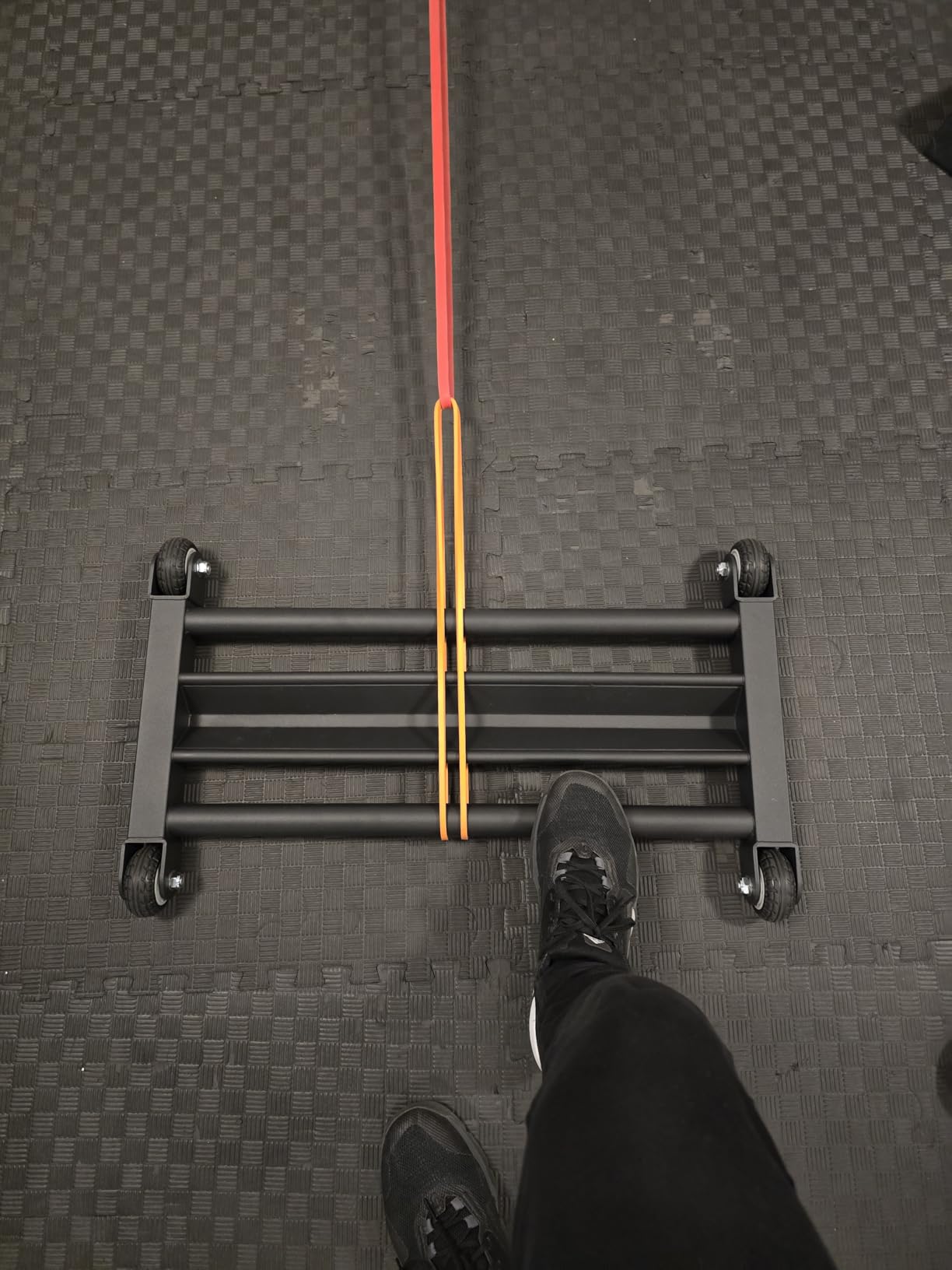 Glute Ham Glider, Multi-Functional Hamstring Roller with Smooth Wheels, V-Bar for Hamstring Curls, Ab Glider Workout & Core Strength Training customer photo 2