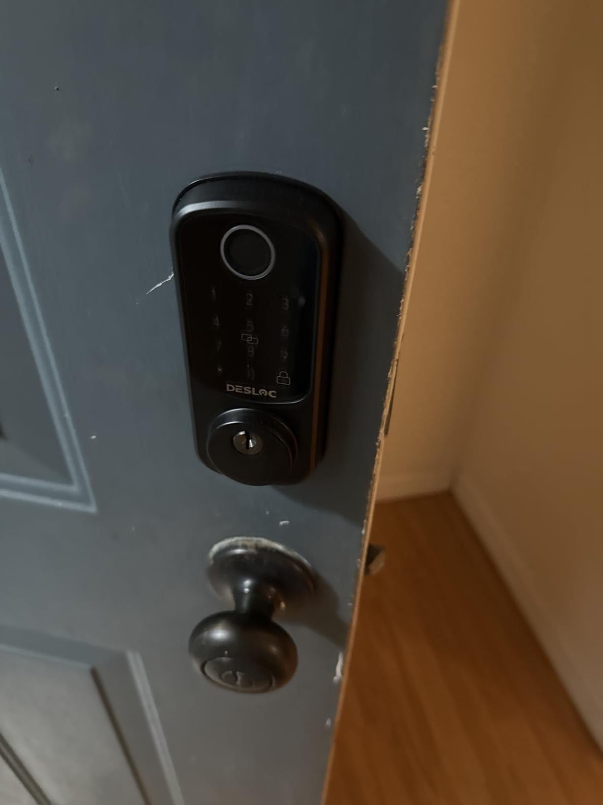DESLOC Smart Door Lock B200, Smart Deadbolt Lock, Keyless Entry Door Lock, Fingerprint Smart Lock, Smart Locks for Front Door, App Control, Touchscreen Keypad Deadbolts, 12-Month Battery, BHMA Grade3 customer photo 2