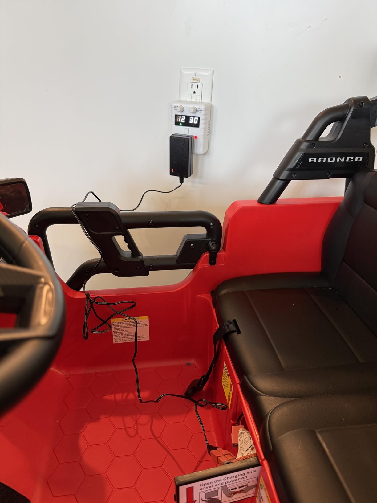 First Ride On 24V Ride on Toys for Big Kids, Licensed Ford Bronco Raptor Electric Car 2 Seater with Remote Control, Kids Ride on Cars w/ 2-Seater, 4.3 Mph Max Speed, Soft Start Function (24V, Black) customer photo 2