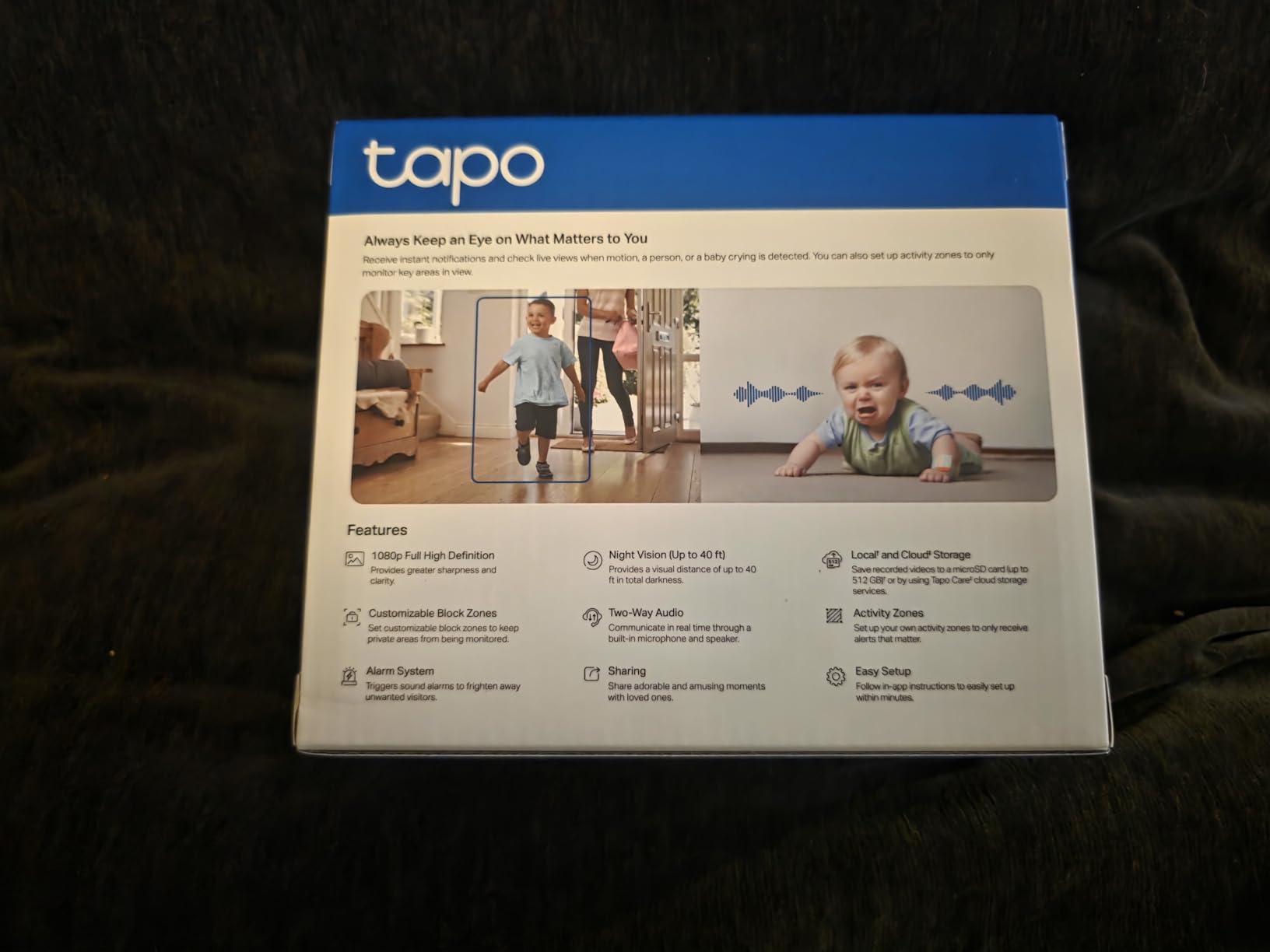 Tapo 1080P Indoor Wired Security Camera - Works as a Baby & Pet Monitor, Motion Detection, 2-Way Audio, Siren, Night Vision, Subscription-Free Local or Optional Cloud, Works with Alexa, C100(4-Pack) customer photo 2