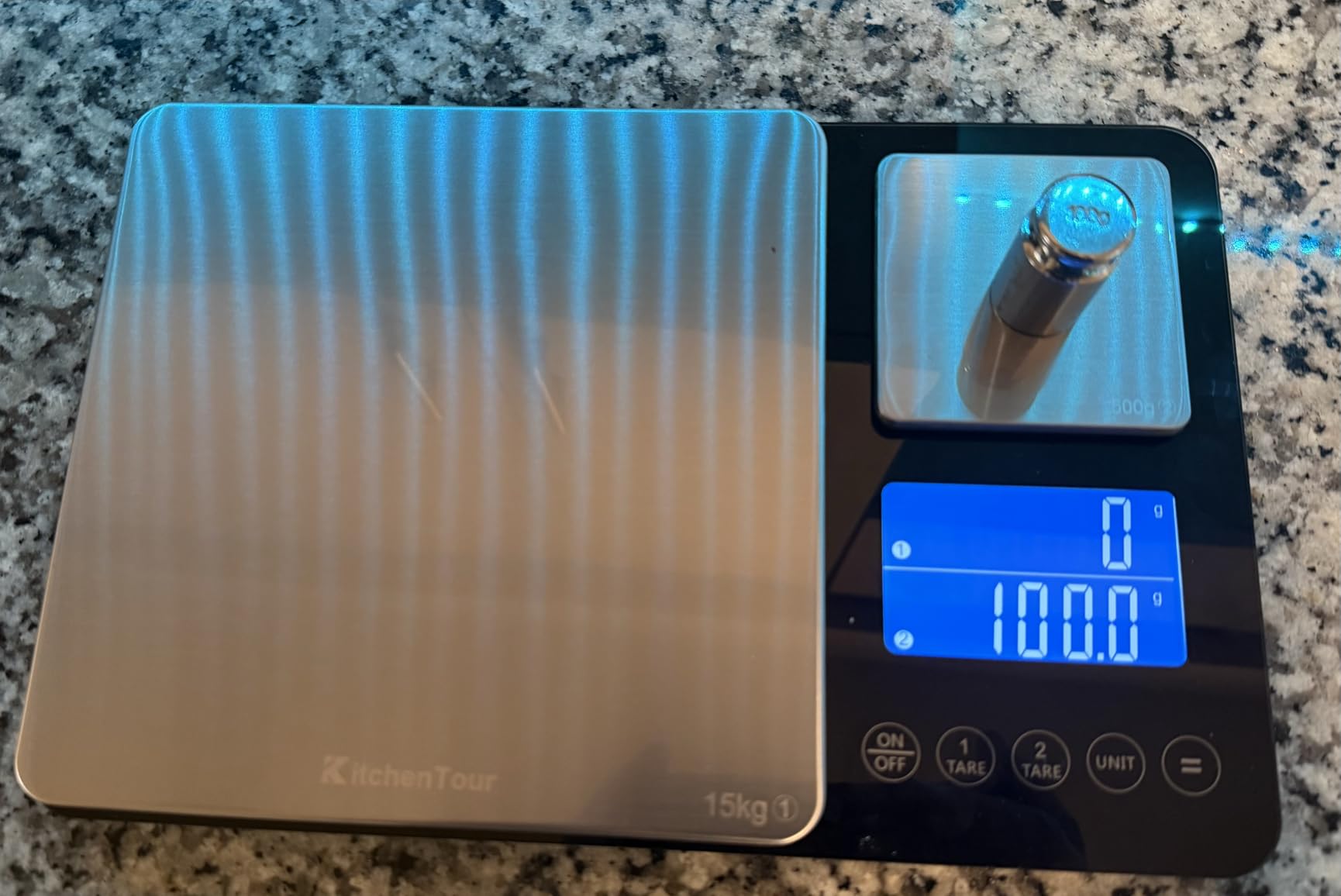 KitchenTour Dual Platform Food Scale, 0.001oz/33lb Precision Smart Kitchen Scales Digital Weight Grams and Ounces for Home Cooking Baking Meal Prep Sourdough Bread, Stainless Steel customer photo 2