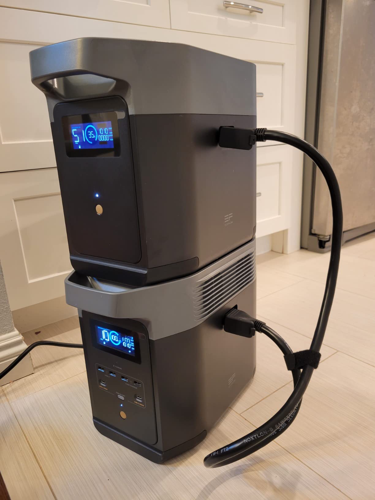 Portable Power Station DELTA 3 Plus, 1024Wh LiFePO4 (LFP) Battery, 1800W AC/140W USB-C Output, Solar Generator (Solar Panel Optional) for Home Backup, Camping & RV customer photo 1