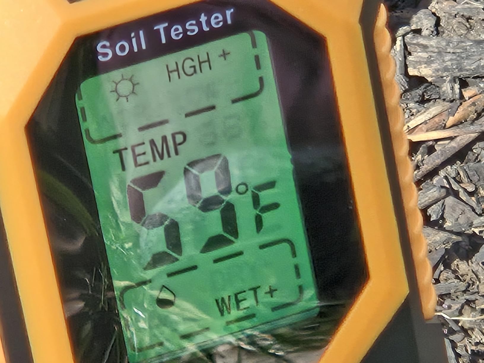 4-in-1 Soil Moisture Meter Digital PH Meter/Soil Moisture/Plant Temperature/Sunlight Intensity, Backlight LCD Display, Soil Test Meter for Garden, Lawn, Plant Care, Farm and Indoor Outdoor Plants customer photo 1
