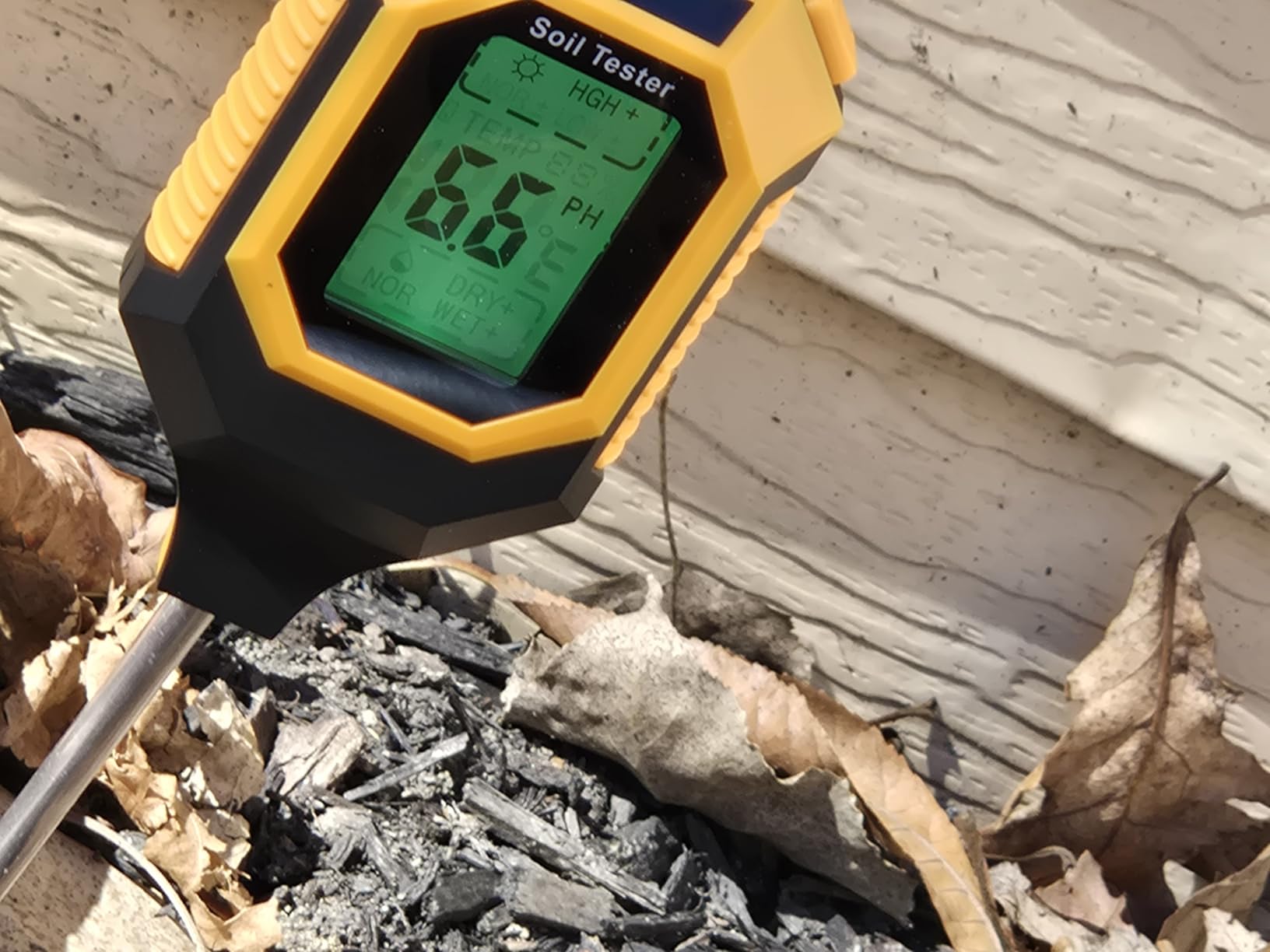 4-in-1 Soil Moisture Meter Digital PH Meter/Soil Moisture/Plant Temperature/Sunlight Intensity, Backlight LCD Display, Soil Test Meter for Garden, Lawn, Plant Care, Farm and Indoor Outdoor Plants customer photo 2