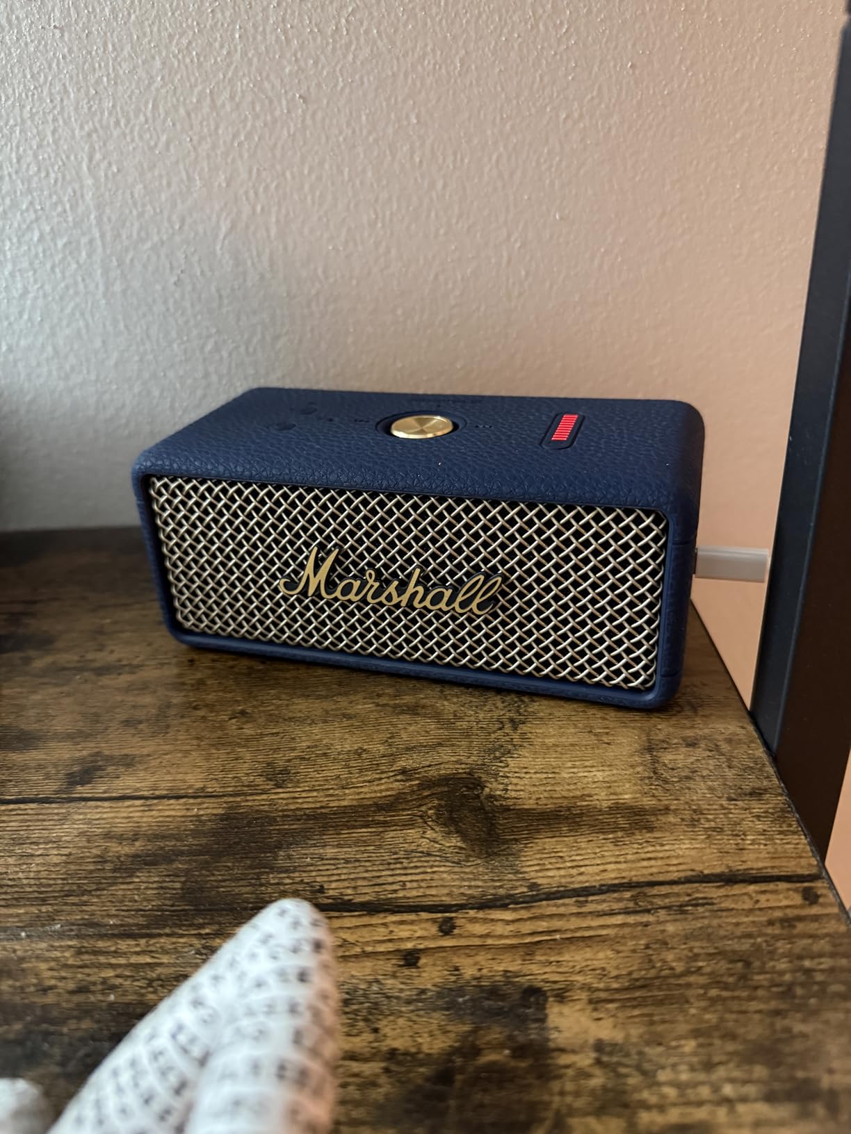 Marshall Emberton III Portable Bluetooth Speaker - Rugged Waterproof/Dust-Proof Design, Loud Stereo Sound, Deep Bass, Compact and Wireless for Travel and Outdoors - Black and Brass customer photo 1