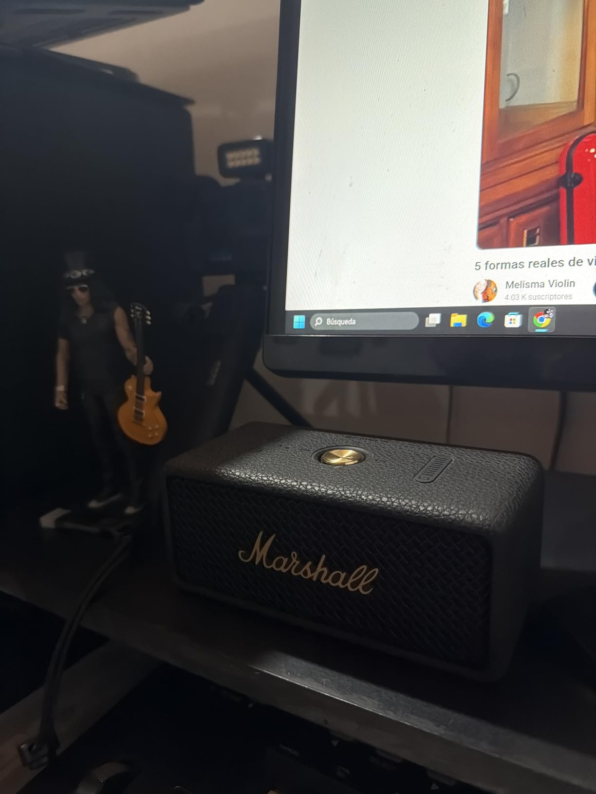 Marshall Emberton III Portable Bluetooth Speaker - Rugged Waterproof/Dust-Proof Design, Loud Stereo Sound, Deep Bass, Compact and Wireless for Travel and Outdoors - Black and Brass customer photo 2