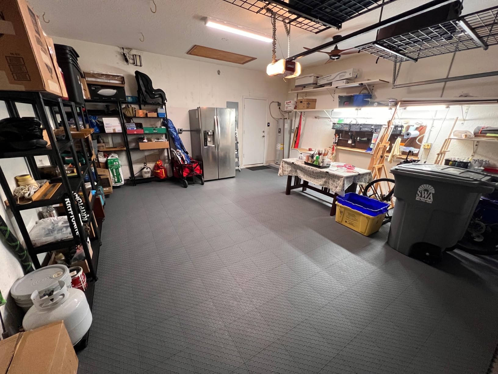 PVC Interlocking Garage Floor Tiles - 48 Pack | 12