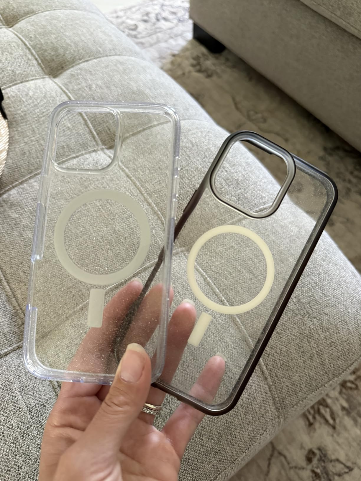 OtterBox Symmetry Series Clear MagSafe Case for iPhone 16 Pro, Shockproof, Drop Proof, Protective Thin Case, 3X Tested to Military Standard, Clear customer photo 2