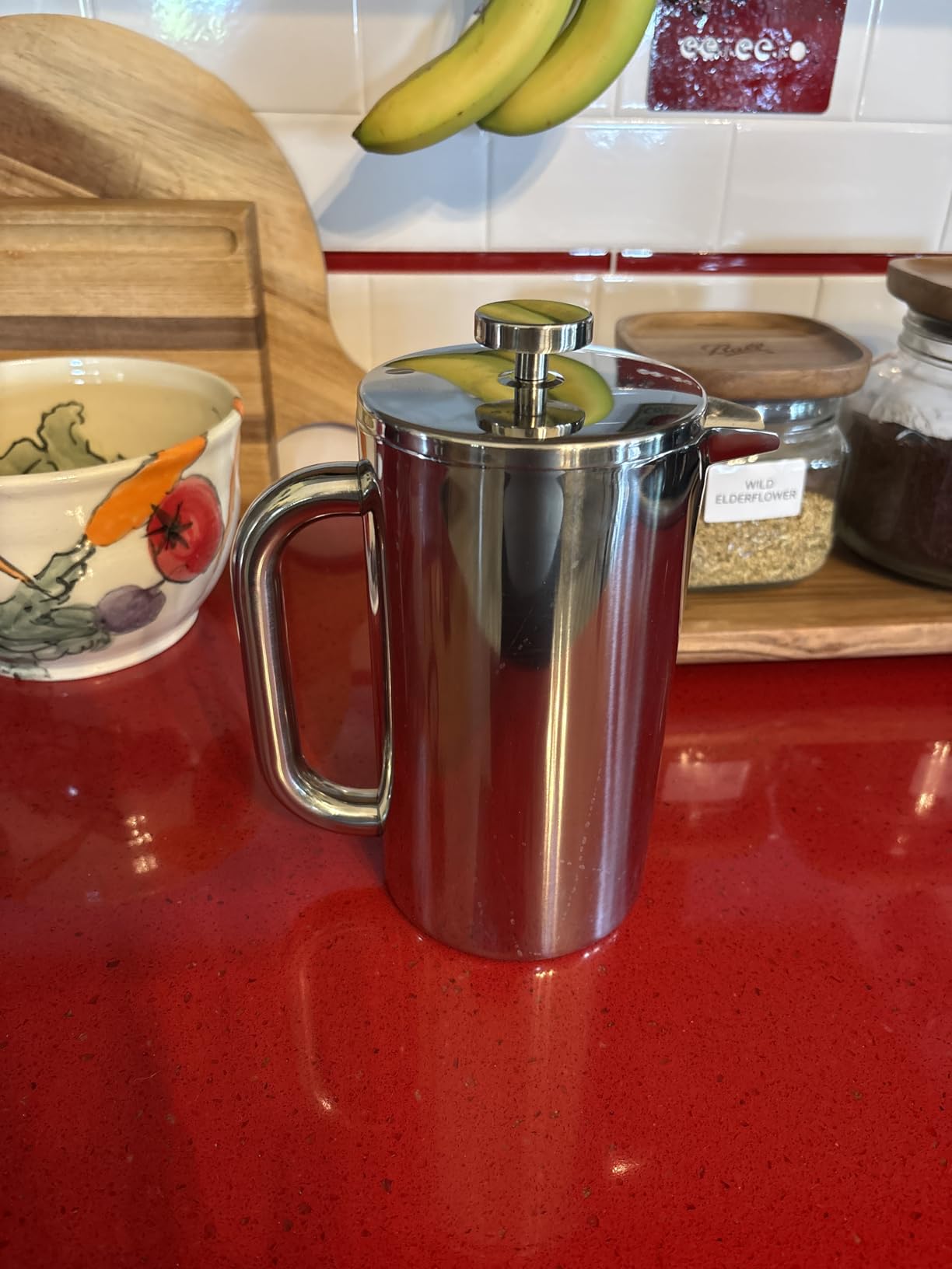 Ziruma Non-Toxic French Press, Surgical Stainless Steel Coffee Press, Plastic-Free, Heavy Metal-Free, No Endocrine Disruptors, 34 Oz, Double Wall, 4-Layer Filter, Portable Coffee Maker customer photo 2