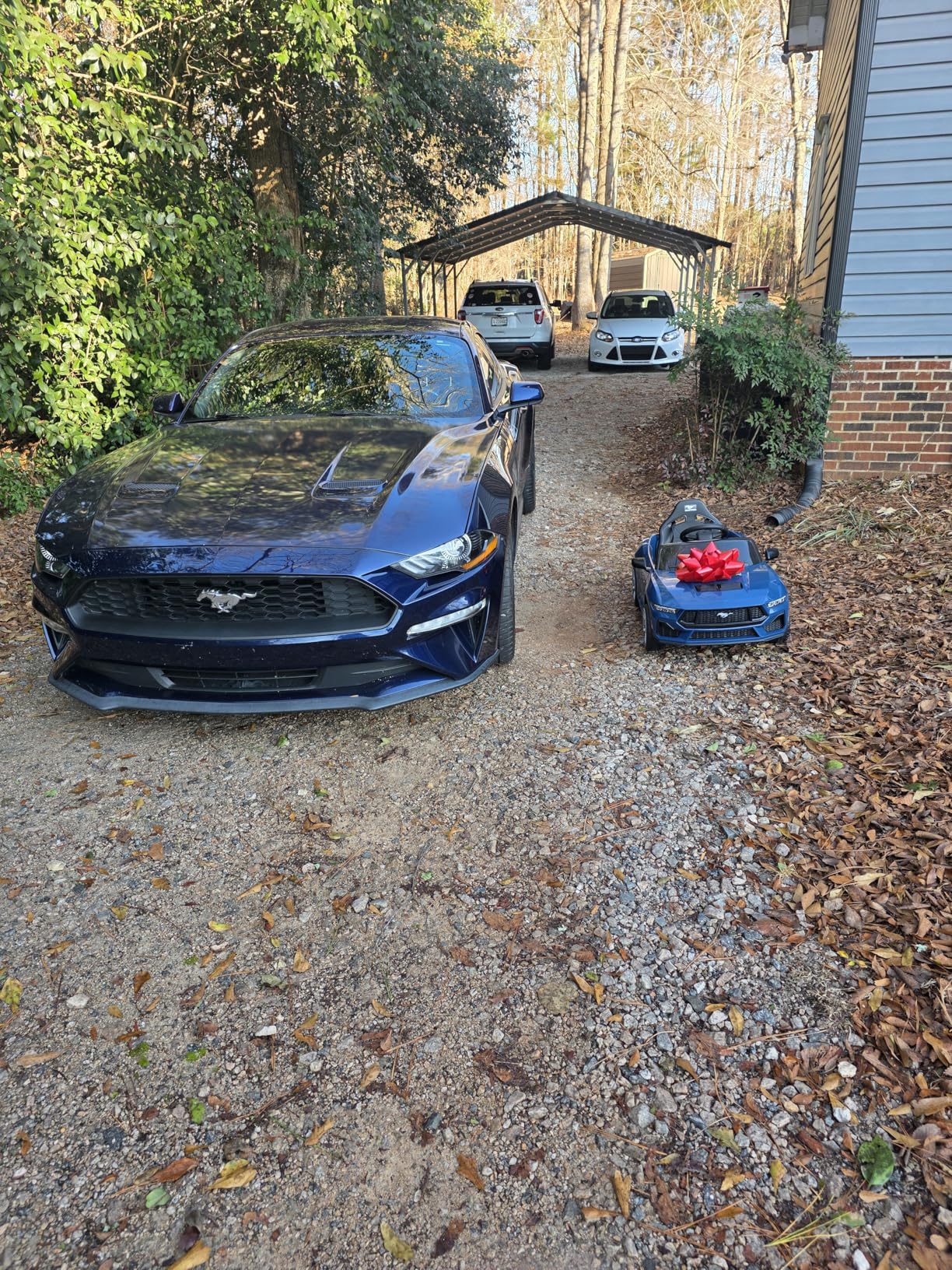 Best Choice Products Kids 12V Electric Ride On Car Officially Licensed Ford Mustang w/Parent Control, LED Lights, 2 Speeds, Bluetooth (Blue) customer photo 2