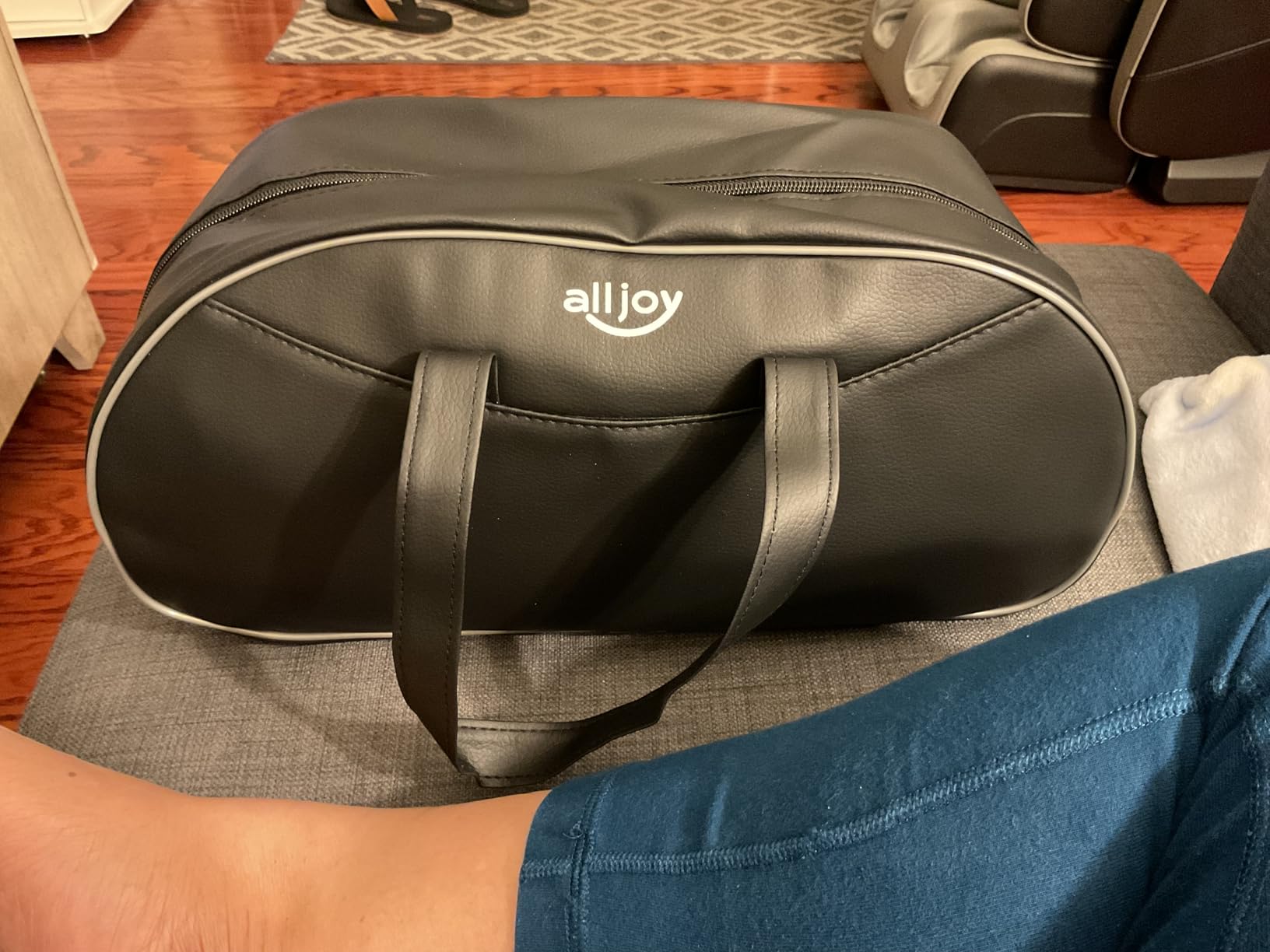 ALLJOY Leg Massager for Circulation and Pain Relief FSA, Father's Day Gift-s for Dad Men Women, Leg Massager with Heat and Compression Helpful for Vericose Veins, Fatigue, Cramps, Swelling, Edema customer photo 2