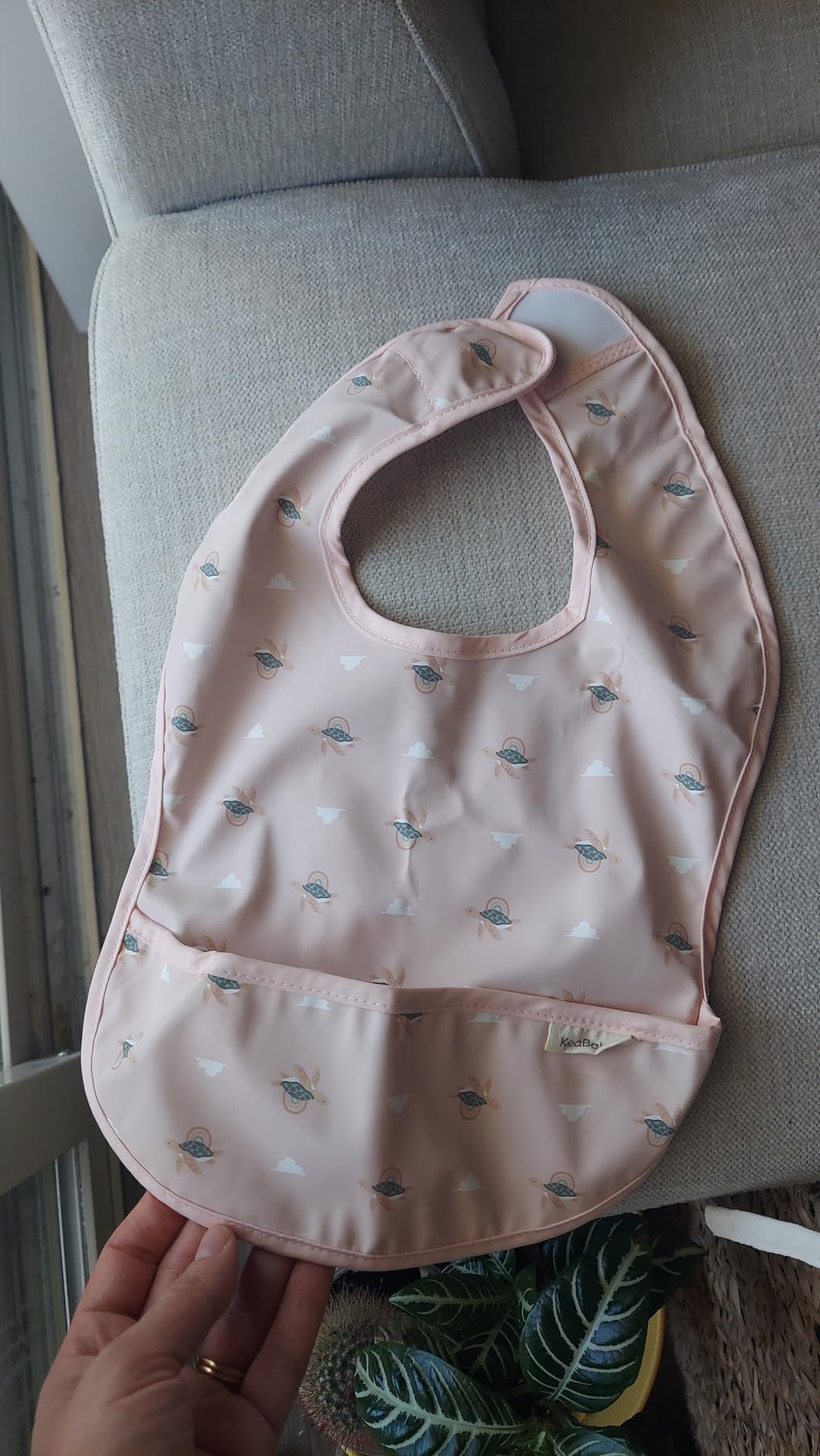KeaBabies 3-Pack Waterproof Baby Bibs for Eating - Lightweight Toddler Feeding Bibs with Large Food Catcher, Mess Proof, Food-Grade Baby Eating Essentials customer photo 1