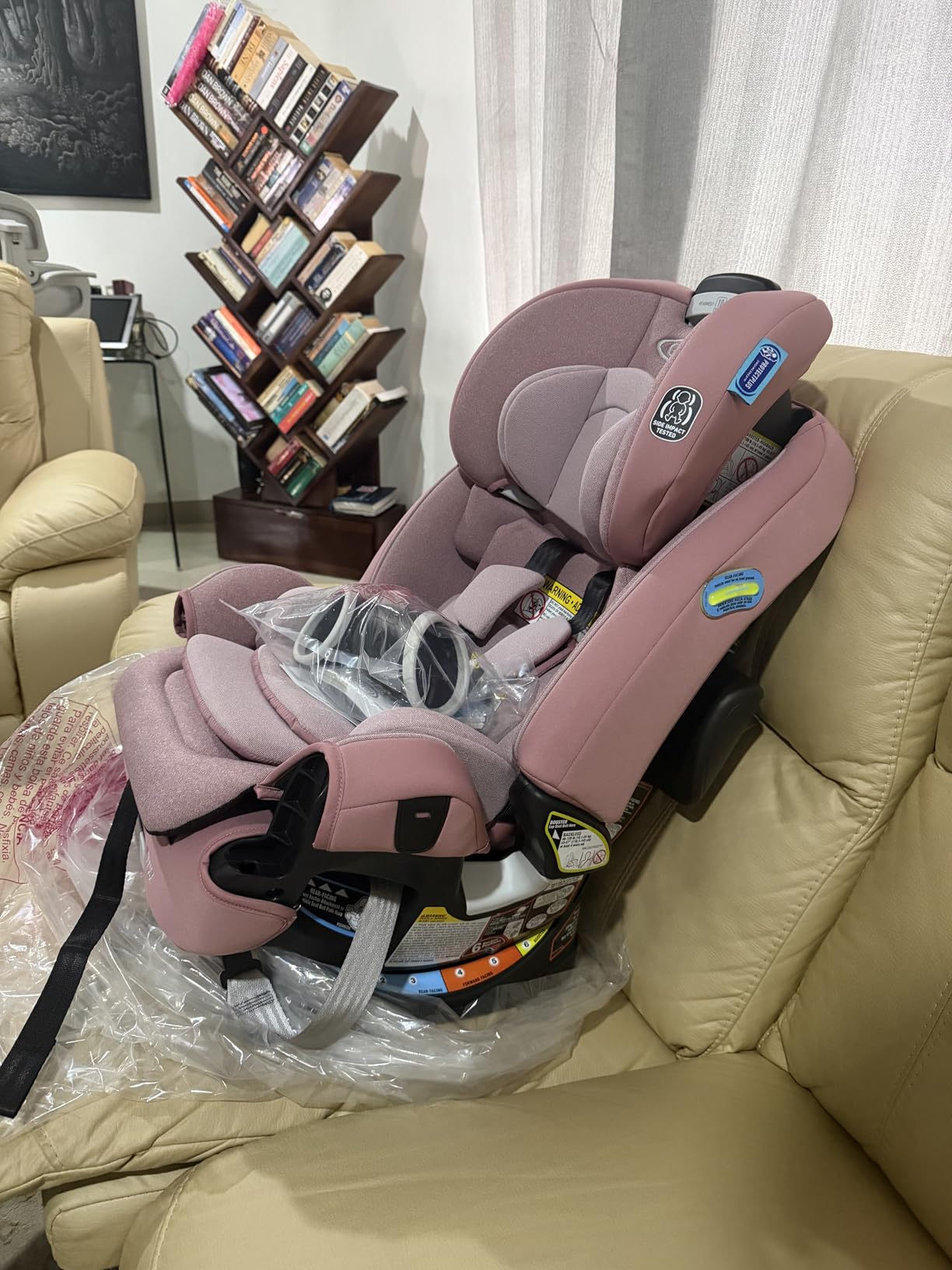 Graco 4Ever DLX 4-in-1 Baby Car Seat, Infant to Toddler Car Seat, 10 Years of Use, Rear-Facing, Forward-Facing, Highback Booster, and Backless Booster Seat Modes, Charlie customer photo 1
