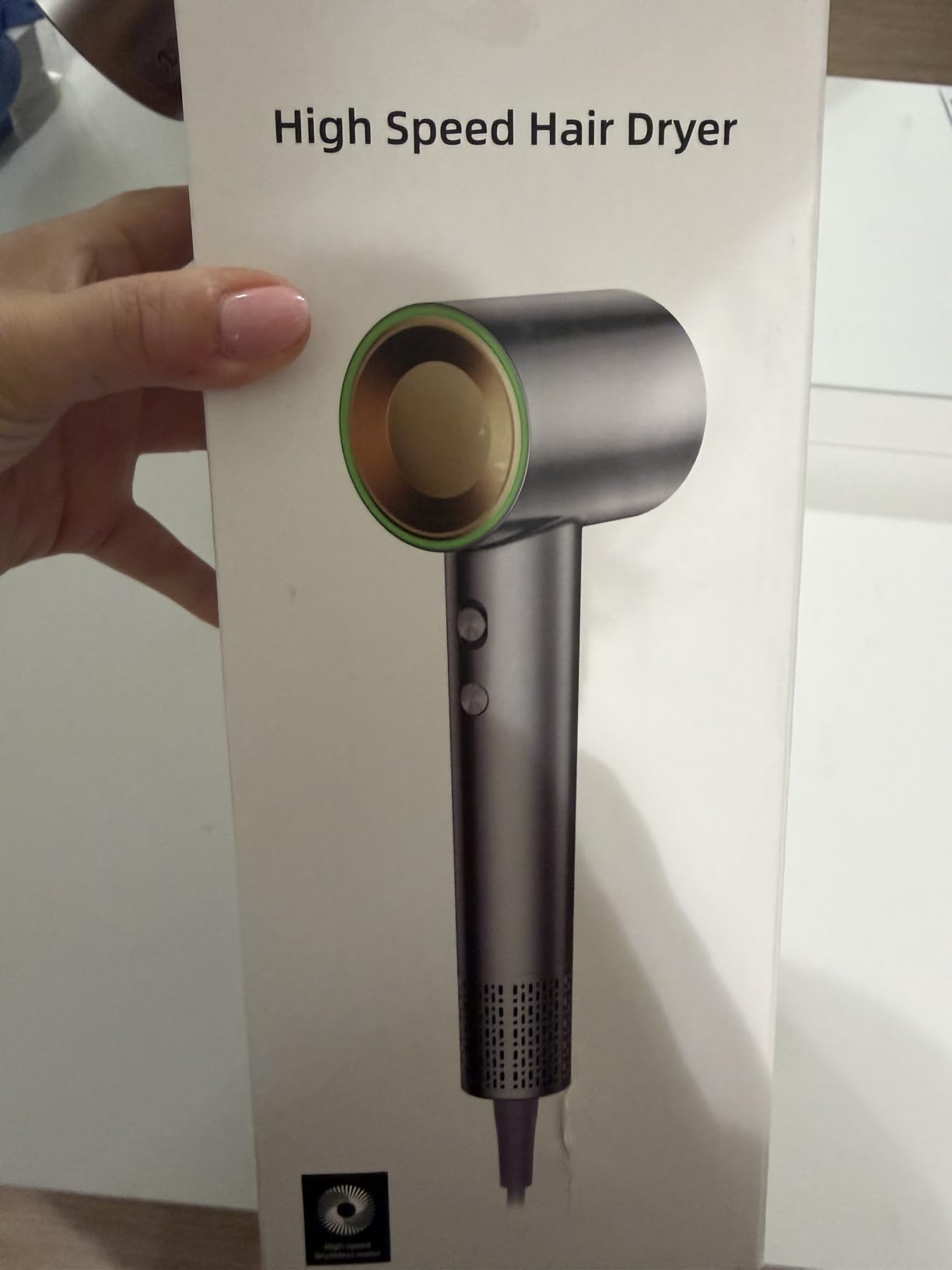 Hair Dryer, 160000 RPM Portable Professional Ionic Hair Dryer with 500 Million Negative Ions, Fast-Drying, Low Noise with Diffuser & Nozzle, Lightweight for Home and Travel customer photo 2