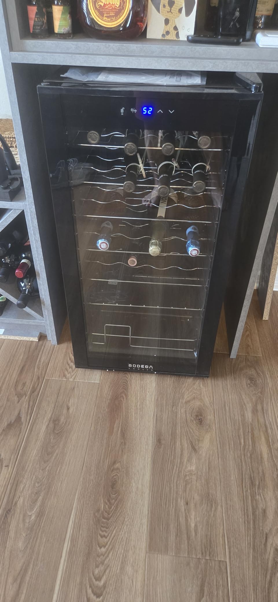 BODEGA 15 Inch Dual Zone Wine Fridge, 30 Bottle, Black 15 inch Wine Cooler Under Counter For Home and Kitchen, With Double-Layer Glass Door, Wine Refrigerators Free standing with Temperature Control customer photo 1