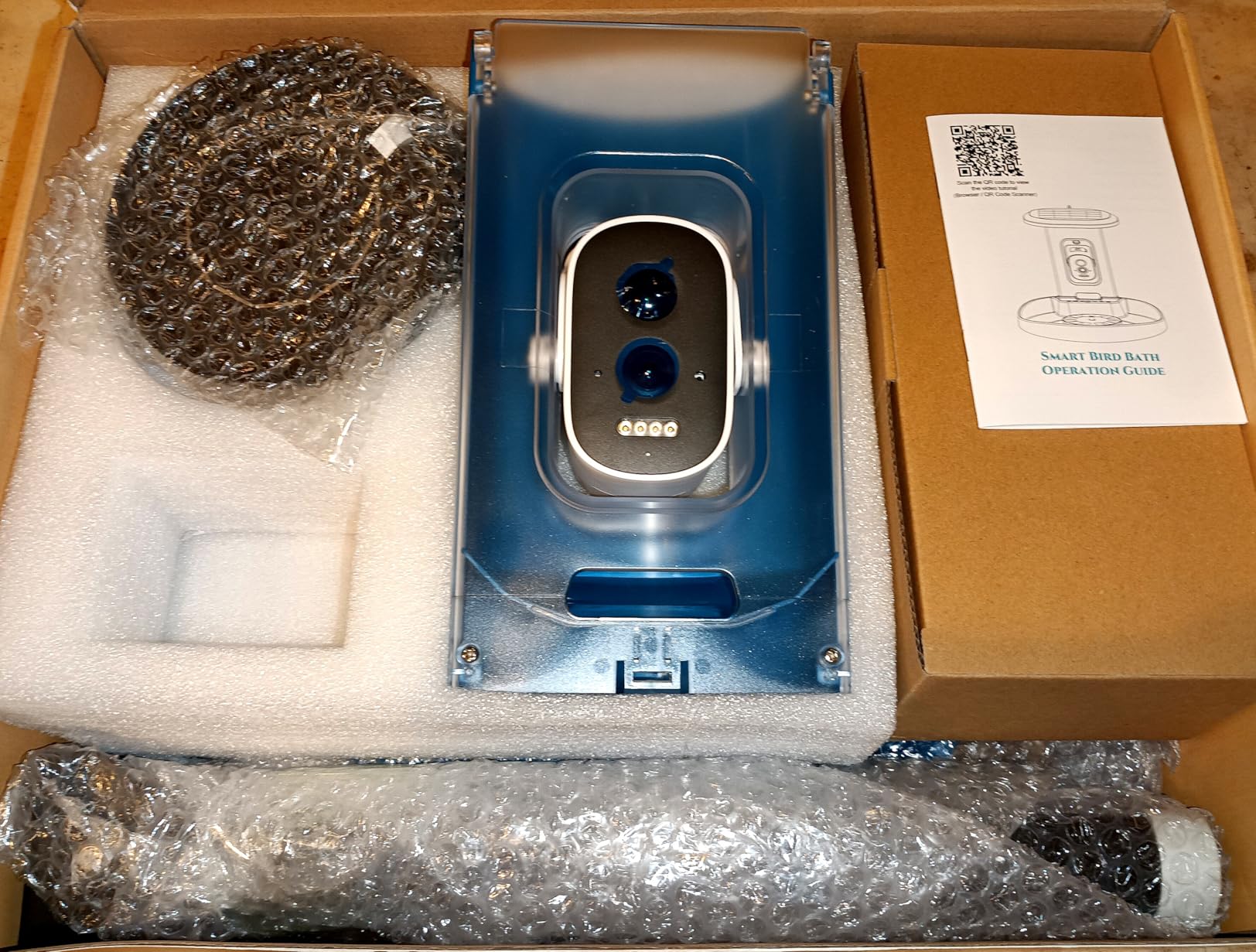 EAST OAK Smart Bird Feeder with Camera and Bird Bath 2-in-1, 160°Wide View 2K Ultra HD Live Camera with AI Identify 11000+ Species, Auto Capture & Real-time Notifications, Ideal Gift for Lover, Parent customer photo 1