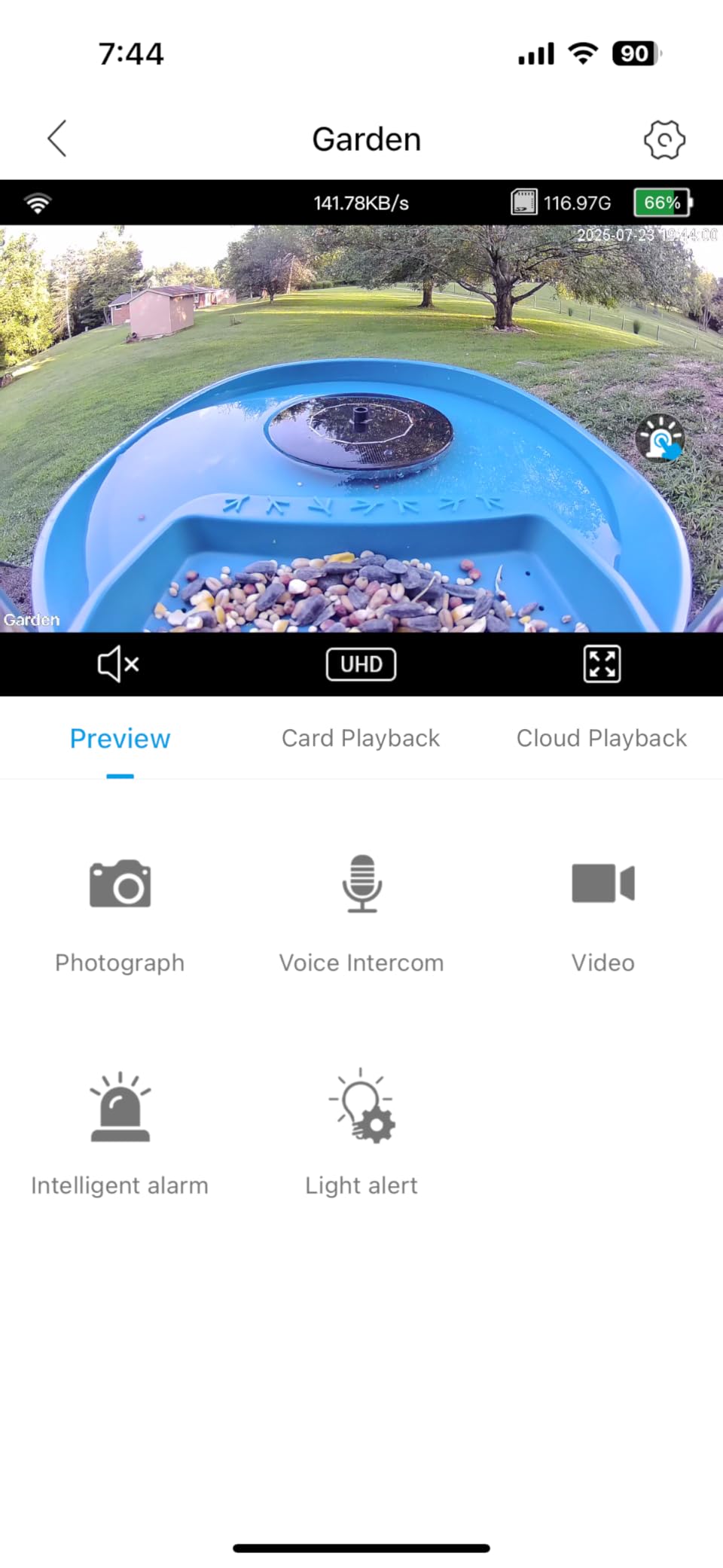 EAST OAK Smart Bird Feeder with Camera and Bird Bath 2-in-1, 160°Wide View 2K Ultra HD Live Camera with AI Identify 11000+ Species, Auto Capture & Real-time Notifications, Ideal Gift for Lover, Parent customer photo 2