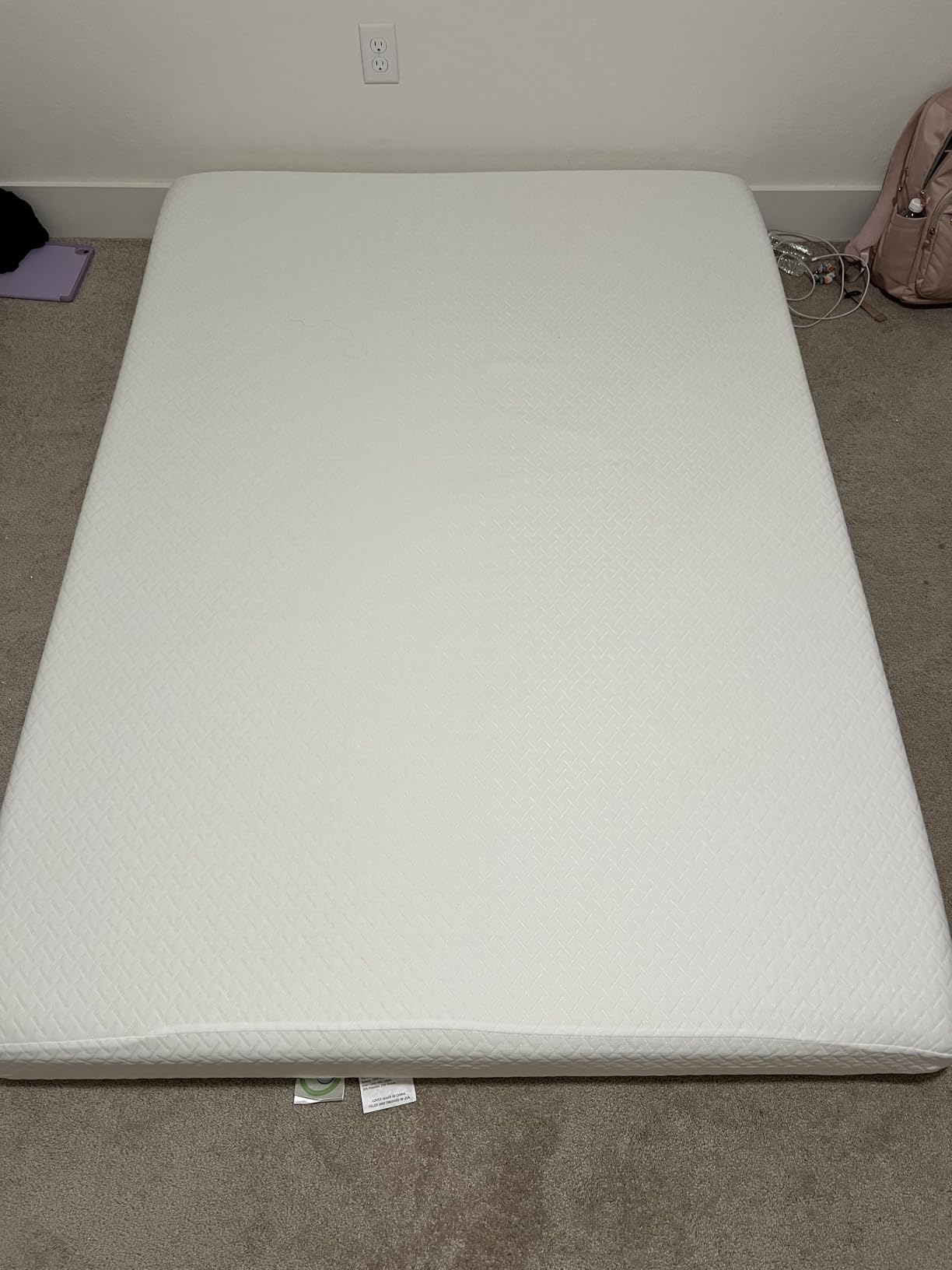 EGOHOME 10 Inch Queen Mattress, Memory Foam Mattress in a Box with Cooling Green Tea Gel, Relieve Pressure with Medium Firm Support, CertiPUR-US Certified, 80''L x 60''W x 10''Th, White customer photo 2