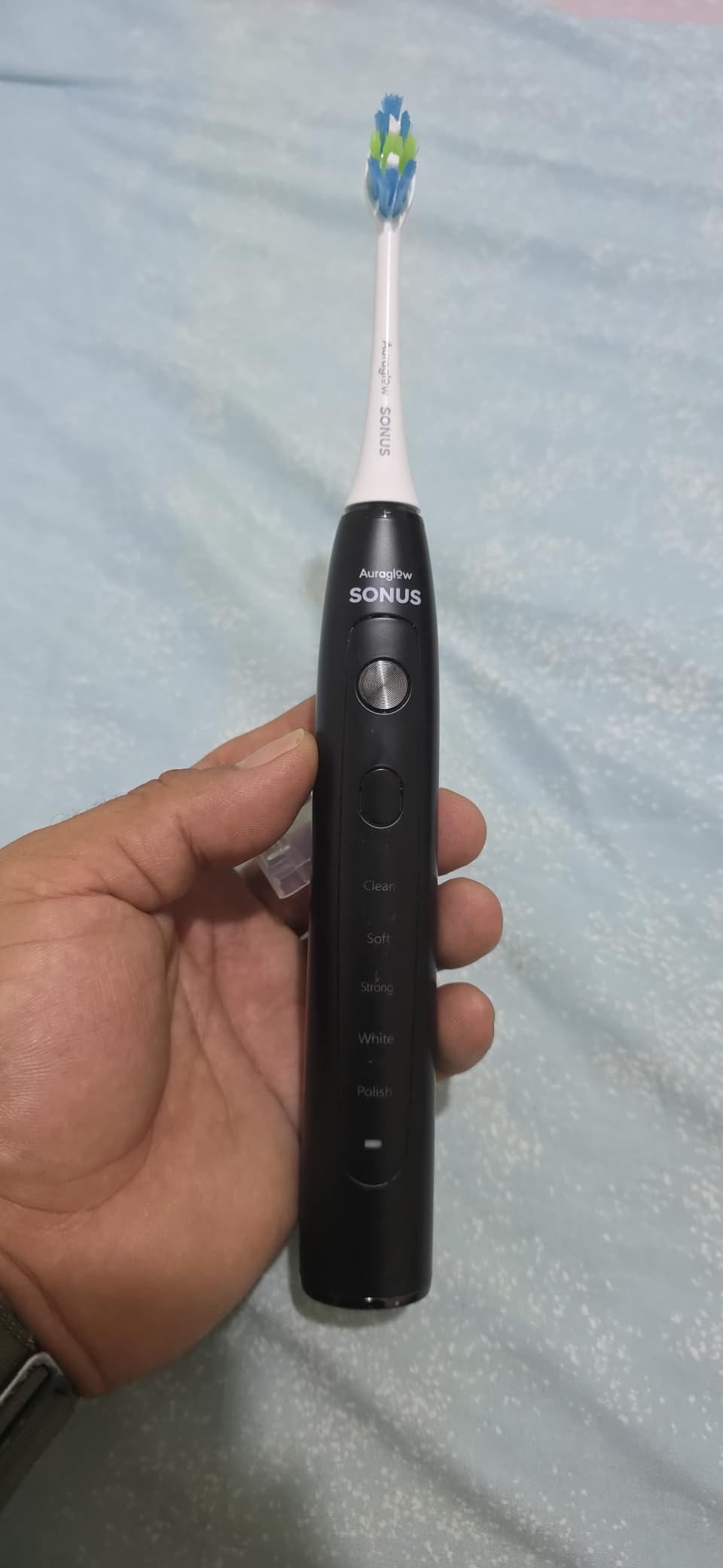 AURAGLOW Sonic Electric Toothbrush for Adults - Rechargeable, 40,000 VPM, 5 Modes, Removes 10x More Plaque, IPX7 Waterproof, Wireless Charging, 30-Day Battery, 2 Brush Heads & Travel Case customer photo 1