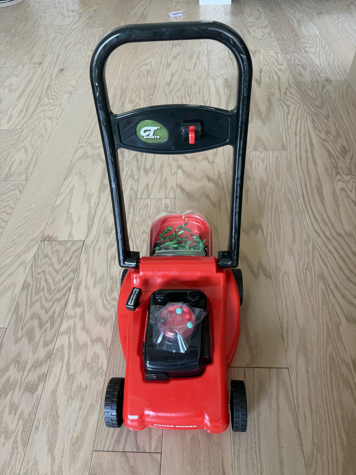 Kids Lawn Mower with Realistic Grass-Cutting Action and Sounds - No Batteries Required | Fun Outdoor Push Toy, Birthday Gift & Holiday Present for 3, 4, 5, 6Year Old Boys and Girls (Black) customer photo 1