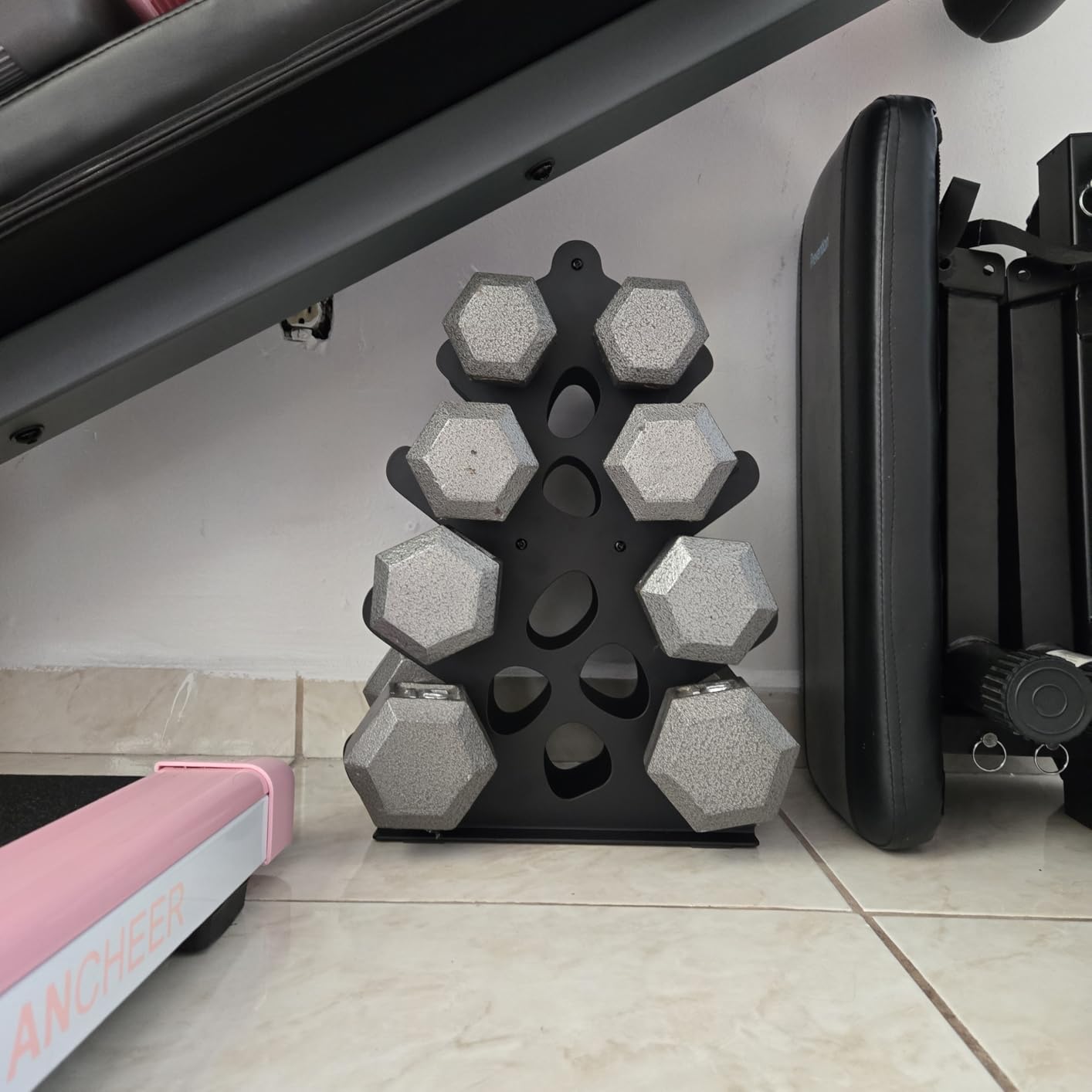4 Tier Dumbbell Rack, Weight Rack For Home Gym, Dumbbell Stand for Free Weights customer photo 2