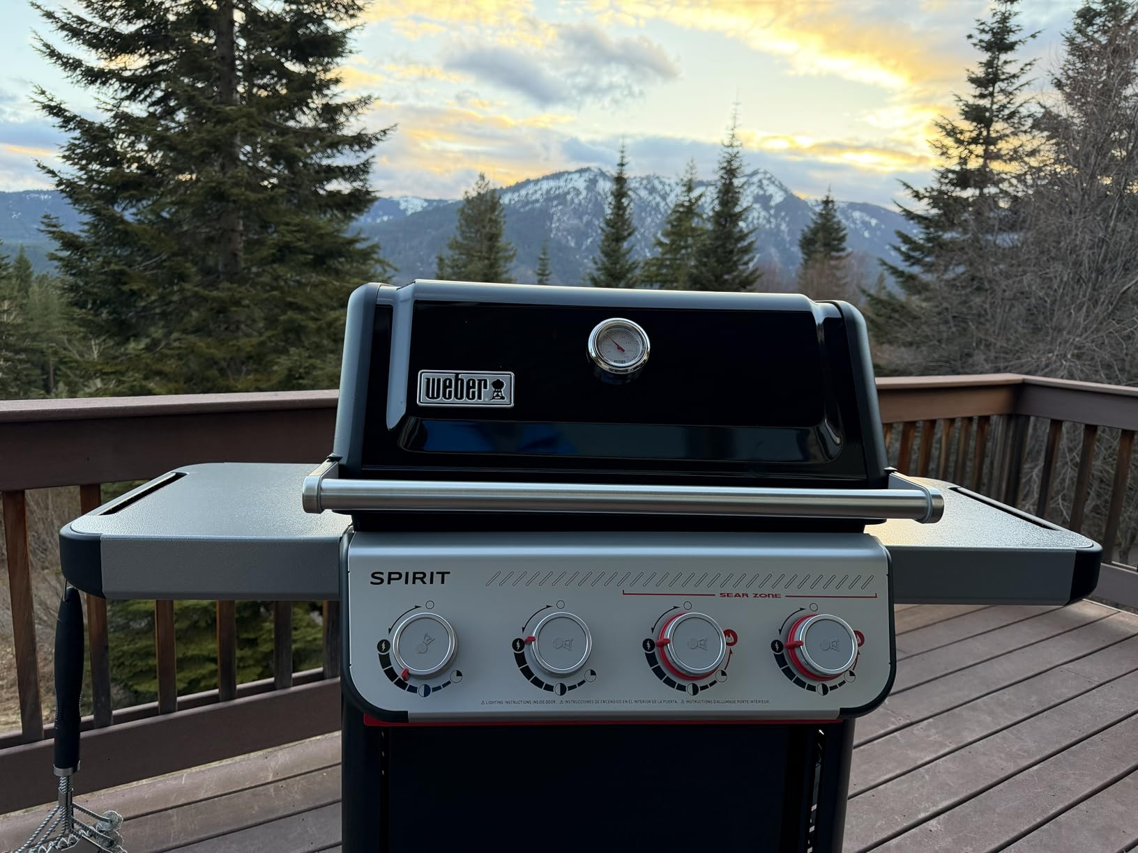 Weber Spirit E-425 Liquid Propane Gas Grill for Outdoor Cooking and BBQ, 4 Burner, Porcelain-Enameled Cast-Iron Grates, 2 Boost Burners & Sear Zone customer photo 1