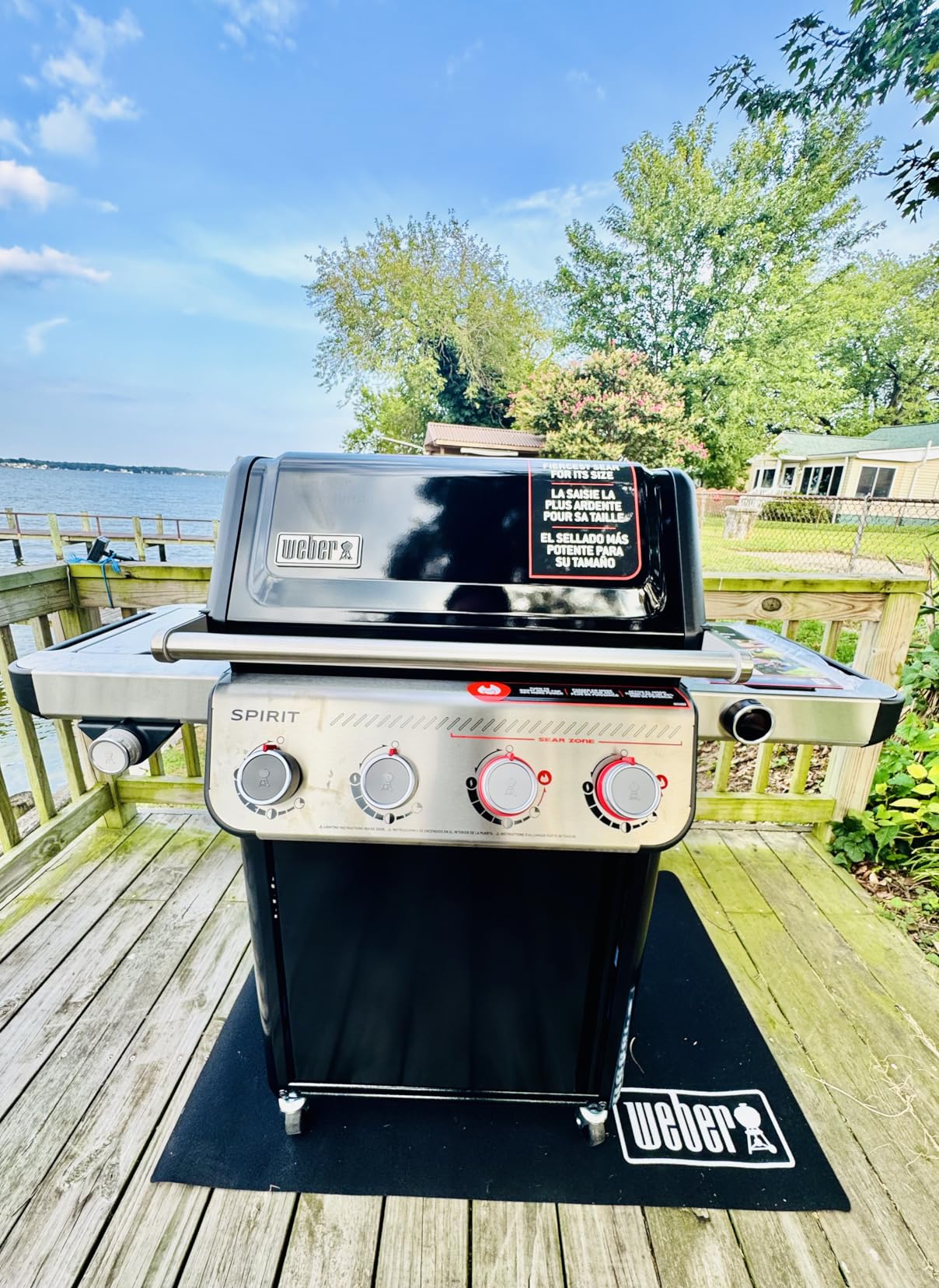 Weber Spirit E-435 Liquid Propane Gas Grill for Outdoor Cooking, 4 Burners and 1 Side Burner, Porcelain-Enameled Cast-Iron Grates, 2 Boost Burners, Sear Zone customer photo 2