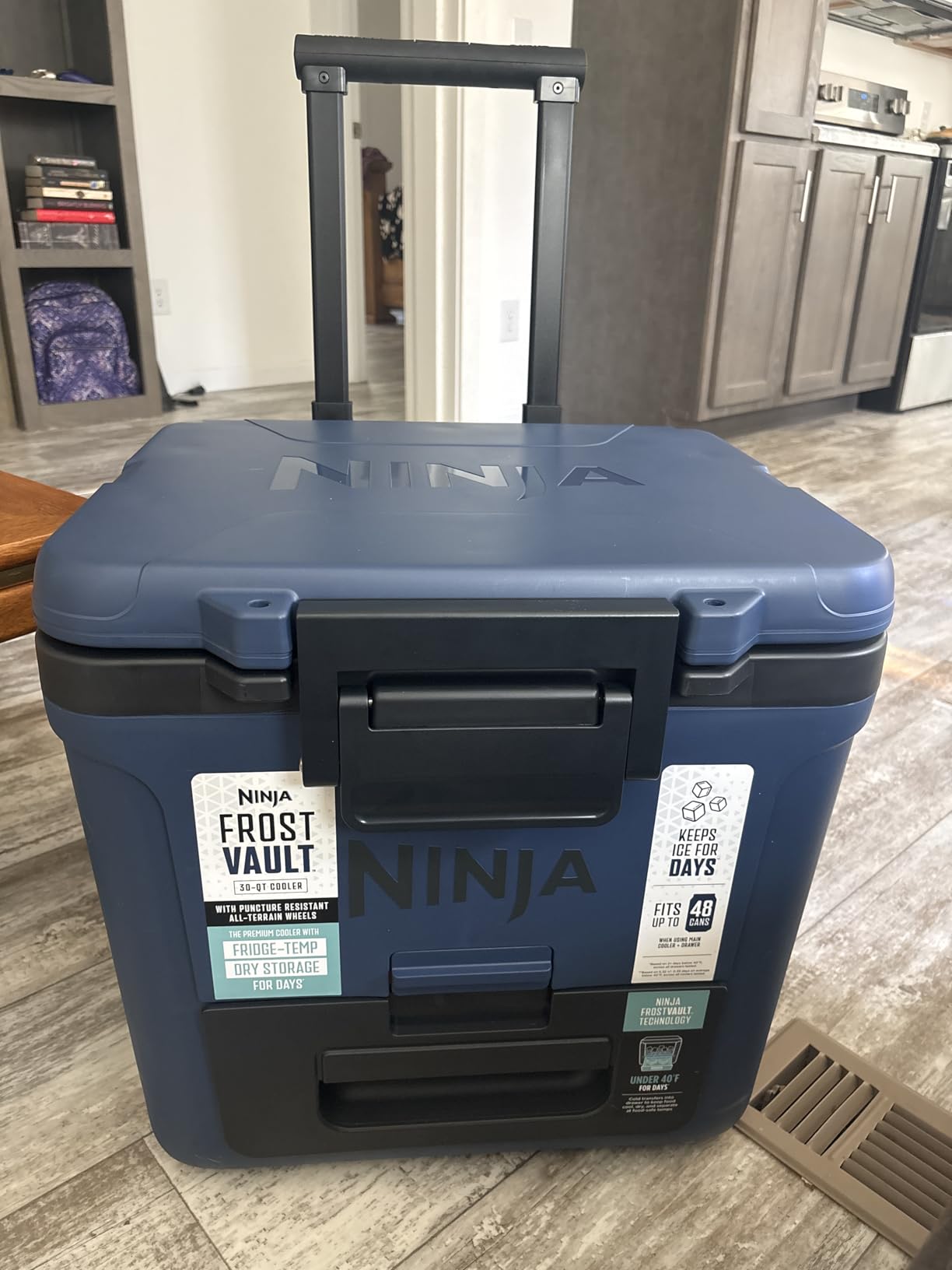 Ninja FrostVault 30QT Cooler with Wheels | Insulated with Temp Dry Storage Drawer | Keeps Ice Cold for Days customer photo 2