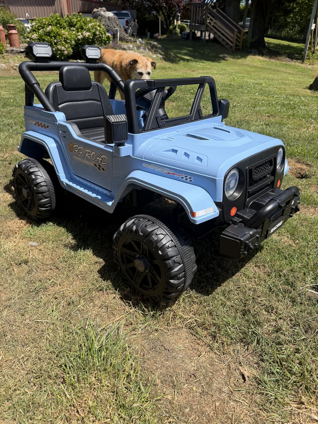 ARBELI 12V Ride On Truck Car with Remote Control, Kids Electric Vehicles with Bluetooth Music, Horn, 3 Speeds, 4 LED Lights, Soft Start, Ride on Toys for Toddler Boys & Girls, Pink customer photo 1