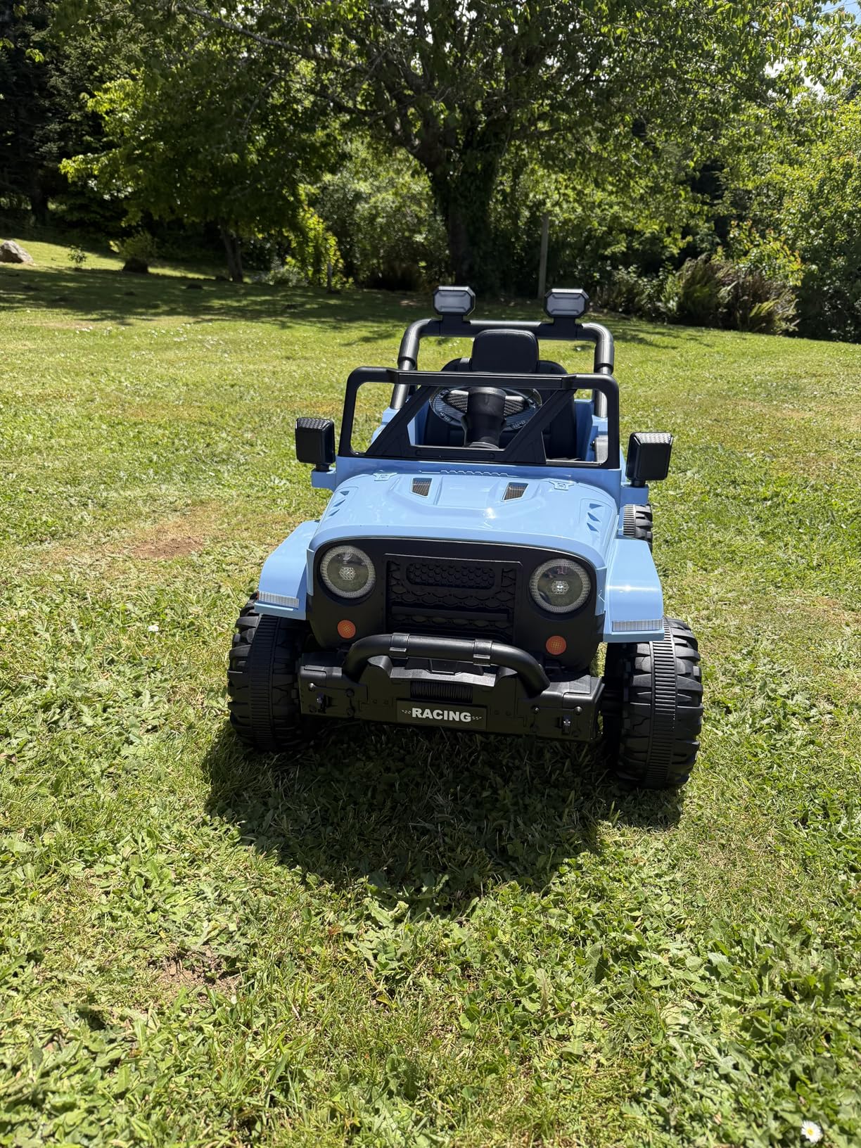 ARBELI 12V Ride On Truck Car with Remote Control, Kids Electric Vehicles with Bluetooth Music, Horn, 3 Speeds, 4 LED Lights, Soft Start, Ride on Toys for Toddler Boys & Girls, Pink customer photo 2
