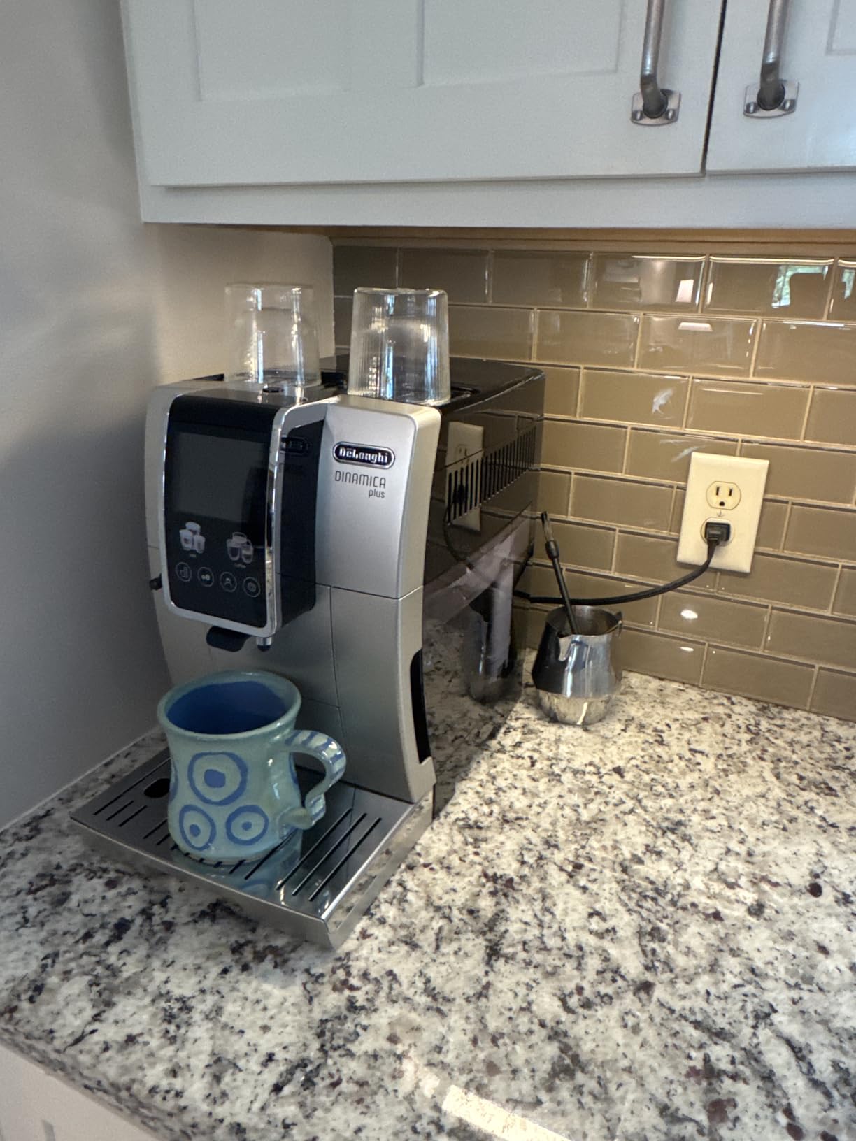De'Longhi Dinamica Plus Fully Automatic Espresso Machine - Brew Personalized Coffee for up to 4 User Profiles, 24+ Recipes, Built in Grinder & Automatic Milk Steam Wand customer photo 1