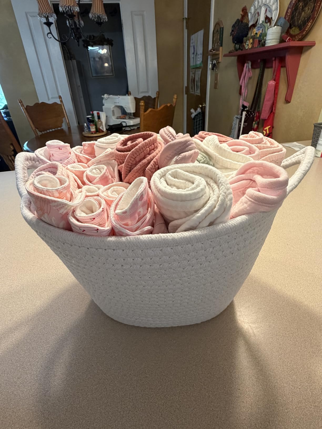 MIGIOL Baby Burp Cloths 100% Cotton Newborn Muslin Burp Cloths 10x20 inches Baby Essentials (5 Pack) customer photo 2