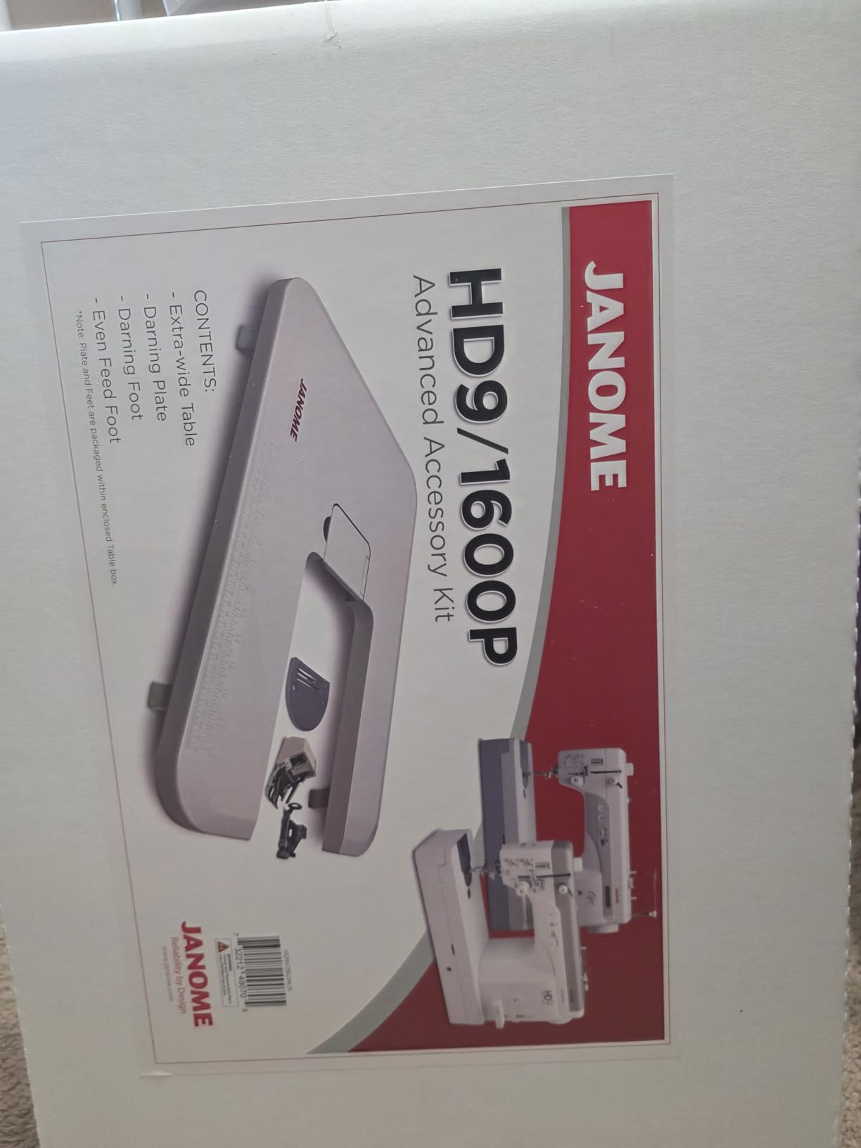 Janome HD9 Heavy Duty High Speed Sewing Machine, Extra Large Bobbin, Bonus Bundle customer photo 1