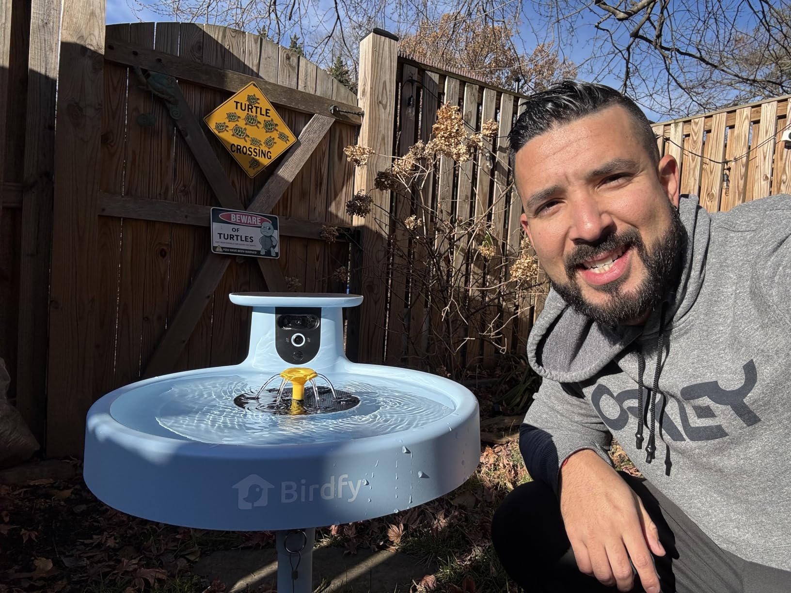 Birdfy Smart Bird Bath with Camera Solar Powered & Fountain, Dual-Lens Camera for Wildbird Watching, Auto Capture Bird Videos & Motion Detection - AI Lifetime Version customer photo 2
