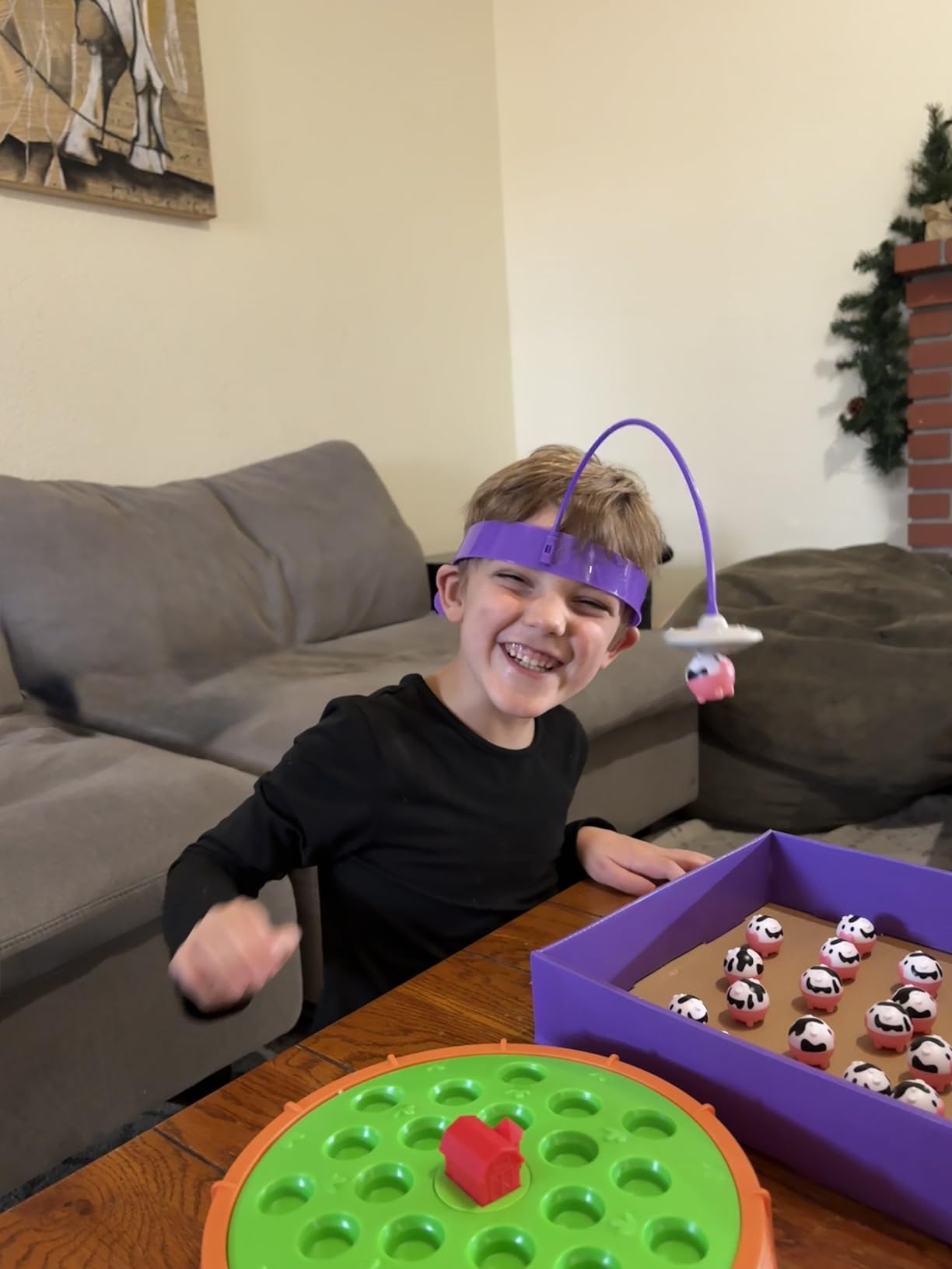 Cows in Space By Relatable - 2026 Toy of The Year Finalist, The Kid-Friendly Extraterrestrial Fun 2 Player Games - Includes 2 UFO Headbands, 1 Electronic Spinning Base, 21 Cows, and Instructions customer photo 1
