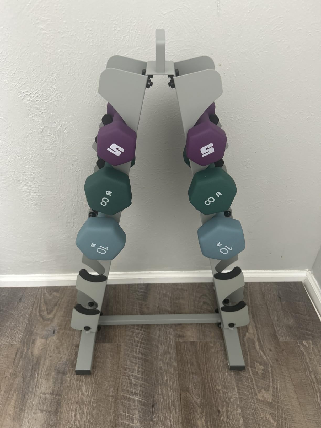 TomCare 6-Tier|5-Tier|4-Tier|2-Tier Dumbbell Rack Stand Only, Weight Rack for Home Gym Storage Stand for Weights customer photo 1