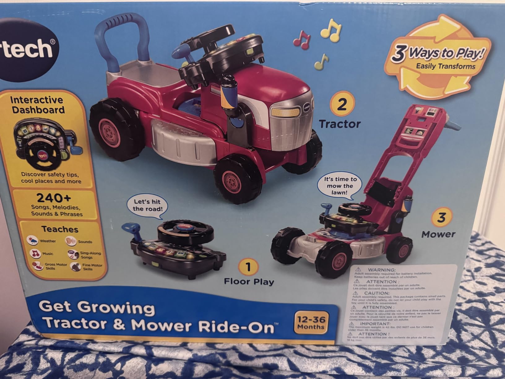 VTech Get Growing Tractor and Mower Ride-On customer photo 1
