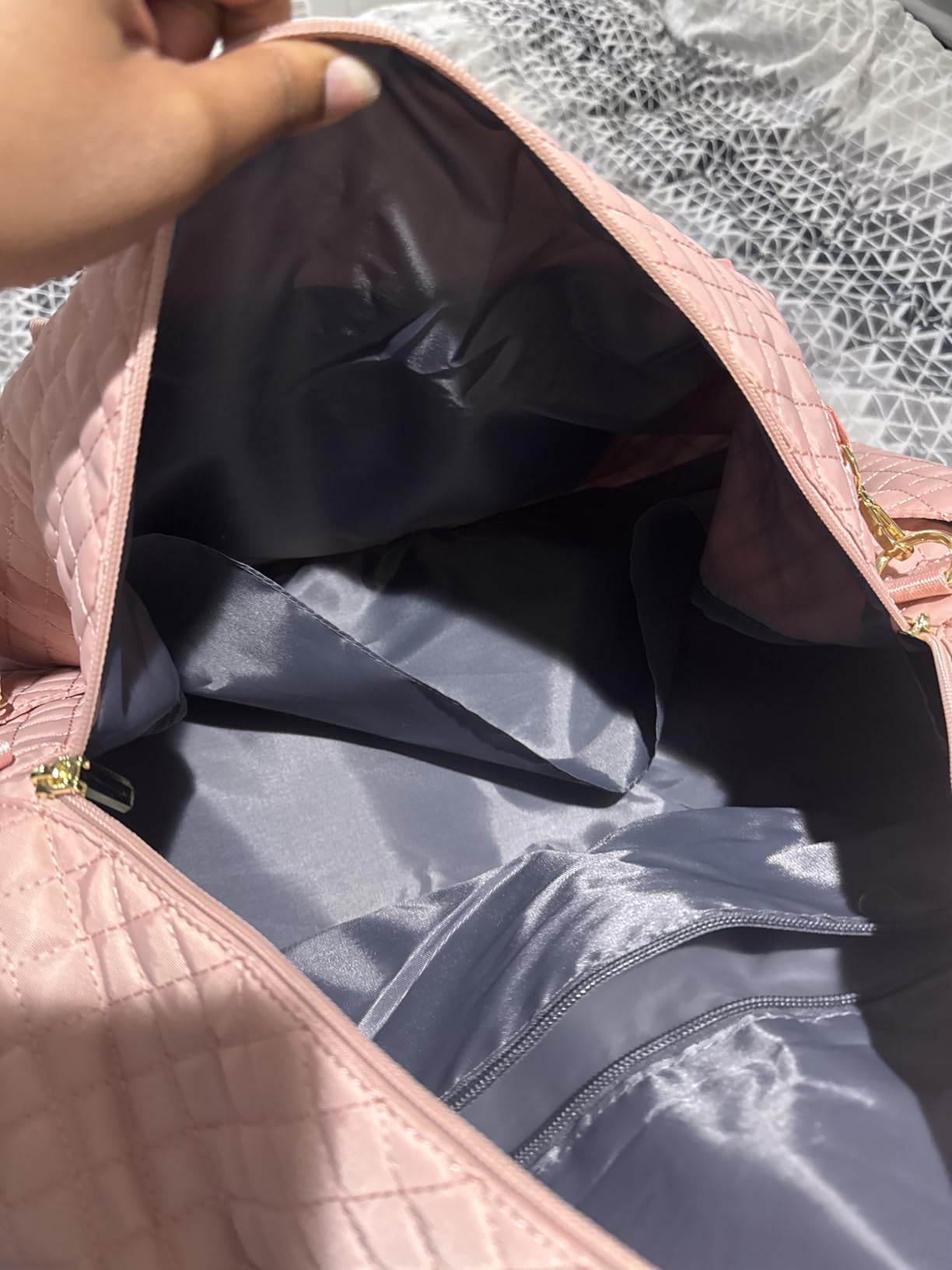 Travel Weekender Bags for Women - Duffle Bag Women with Shoe Compartment Carry On Overnight Bag with Toiletry Bag Duffel Bags with Wet Pocket for Gym Hospital Bags for Labor and Delivery Pink customer photo 2