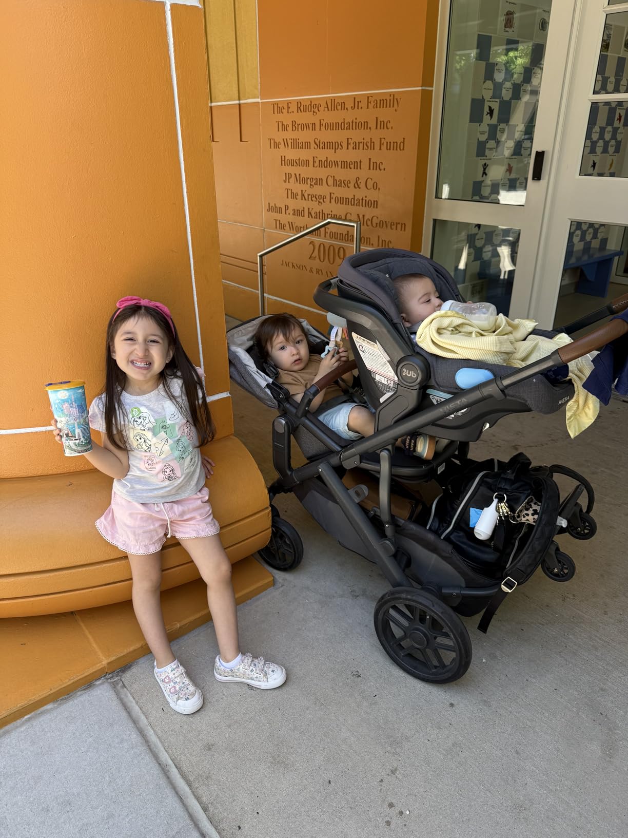 UPPAbaby RumbleSeat V3 Second Lower Seat - Compatible with Vista V2 and Vista V3 - All-Weather Seat + Magnetic Buckle - Adapters Included - Greyson (Charcoal Melange/Carbon Frame/Saddle Leather) customer photo 1