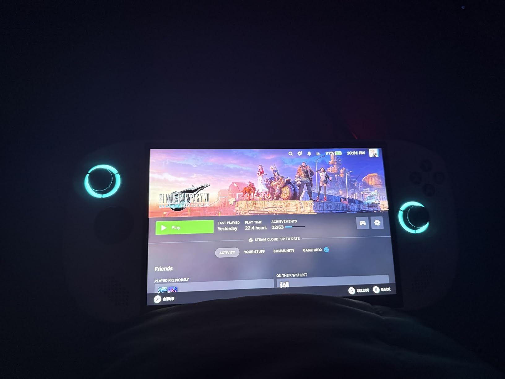 Lenovo Legion Go S - 2025 - Mobile Gaming Console - AMD Ryzen Z2 Go - 16GB Memory - 512GB Storage - Glacier White customer photo 2
