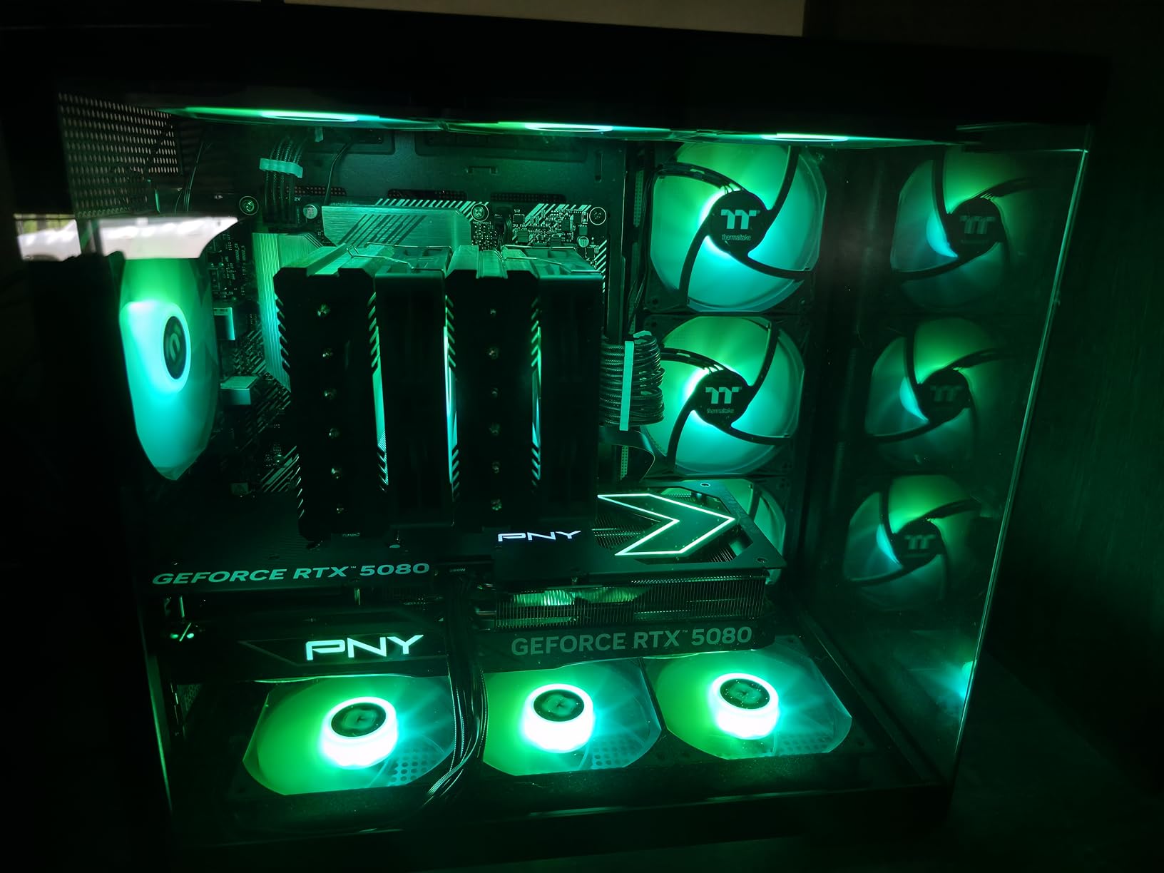 NVIDIA GeForce RTX 5080 Epic-X ARGB Triple Fan Graphics Card (16GB GDDR7, 256-bit, Boost Speed: 2775 MHz, PCIe 5.0, HDMI/DP 2.1, 2.99-Slot, NVIDIA Blackwell Architecture, DLSS 4) customer photo 1